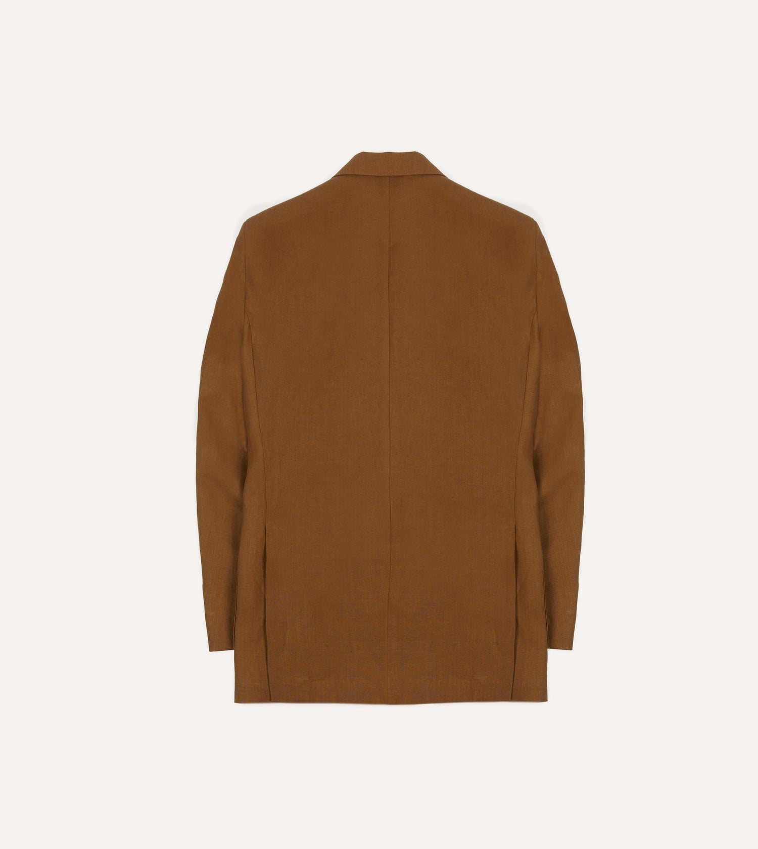 Brown Irish Linen Tailored Jacket
