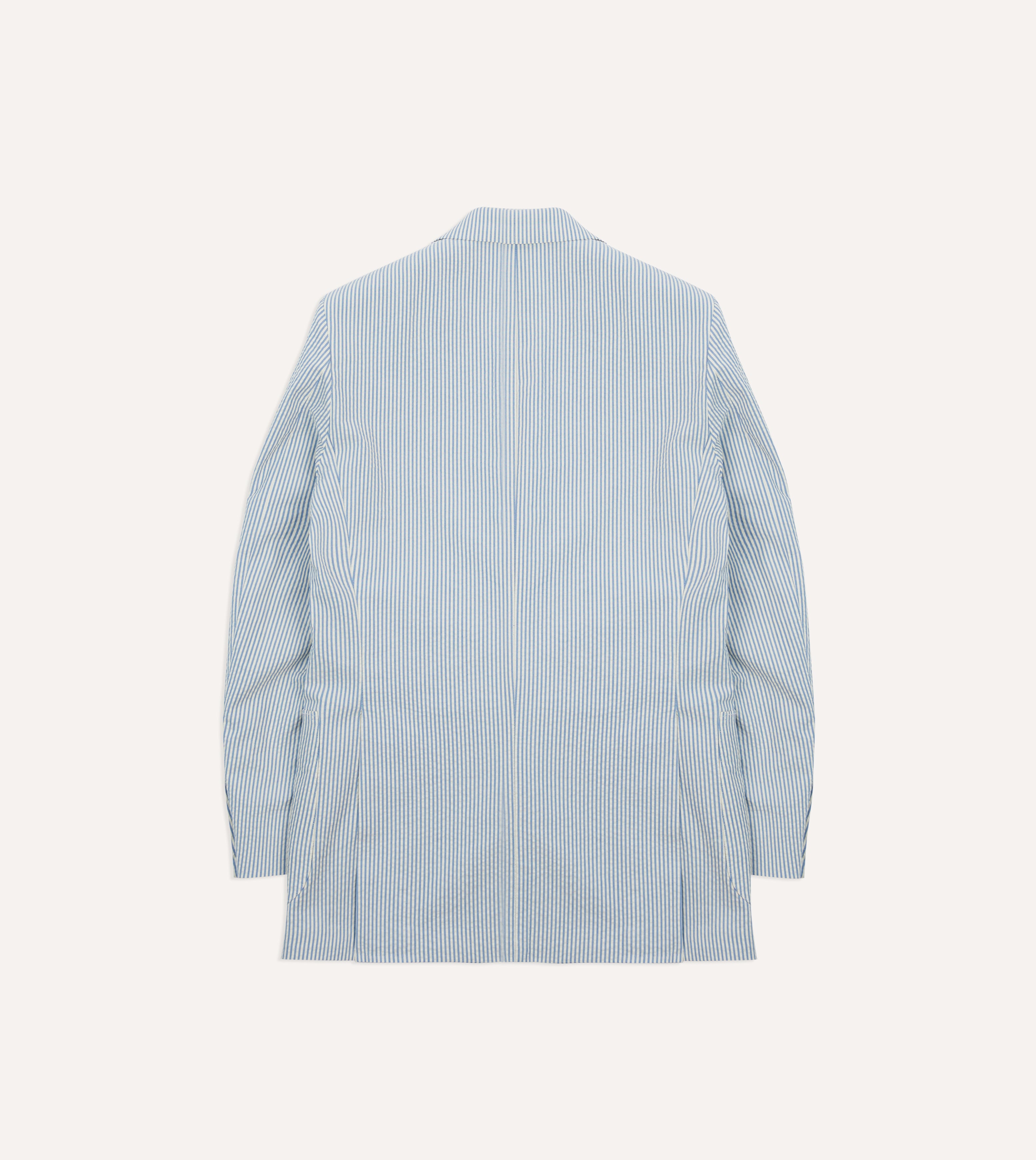 Seersucker Cotton Tailored Jacket