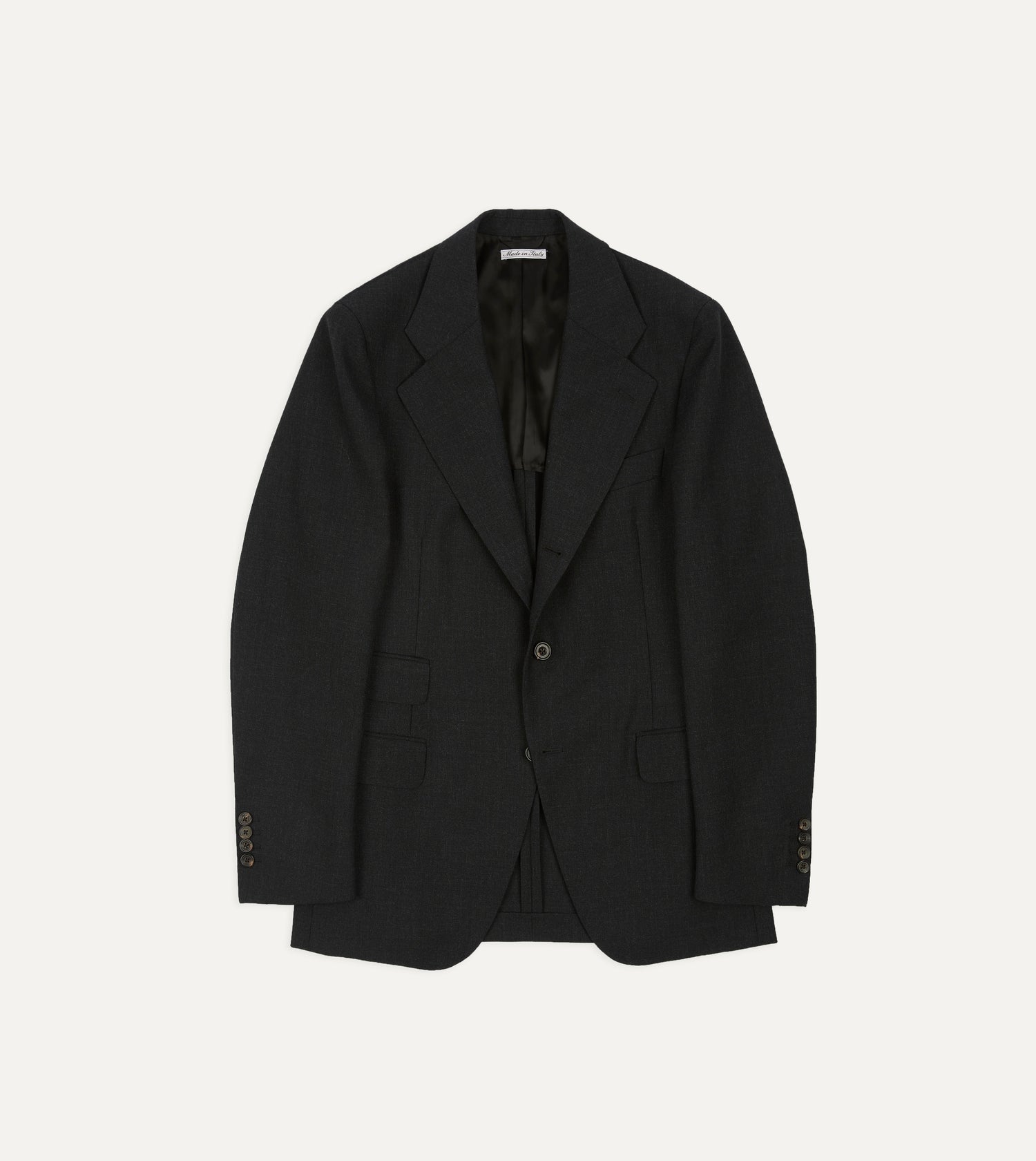 Charcoal Fresco® Wool Tailored Jacket