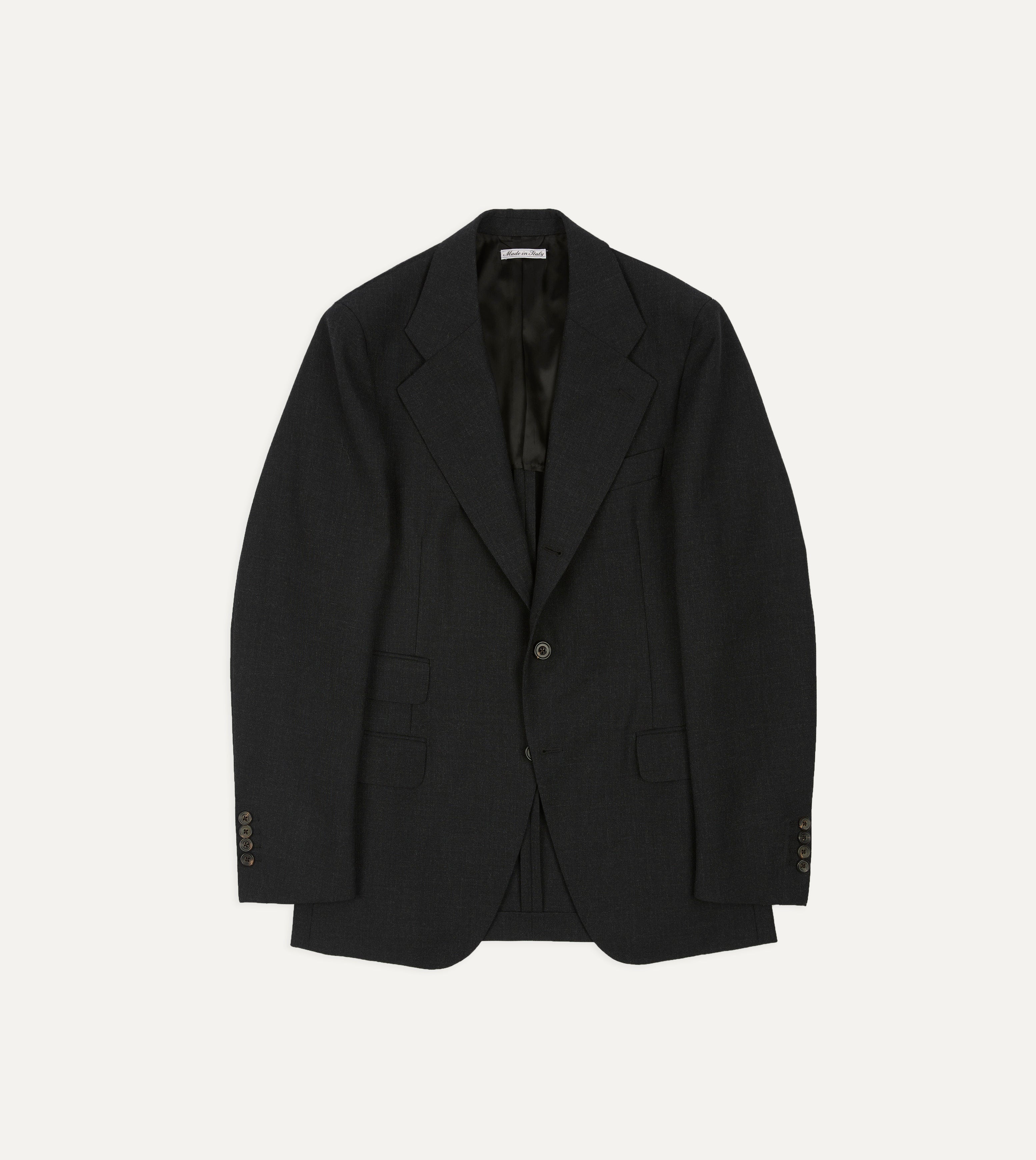 Charcoal Fresco® Wool Tailored Jacket