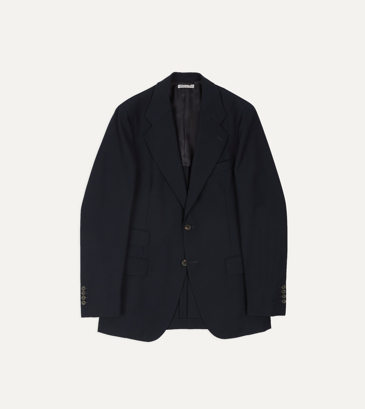 Dark Navy Fresco® Wool Tailored Jacket