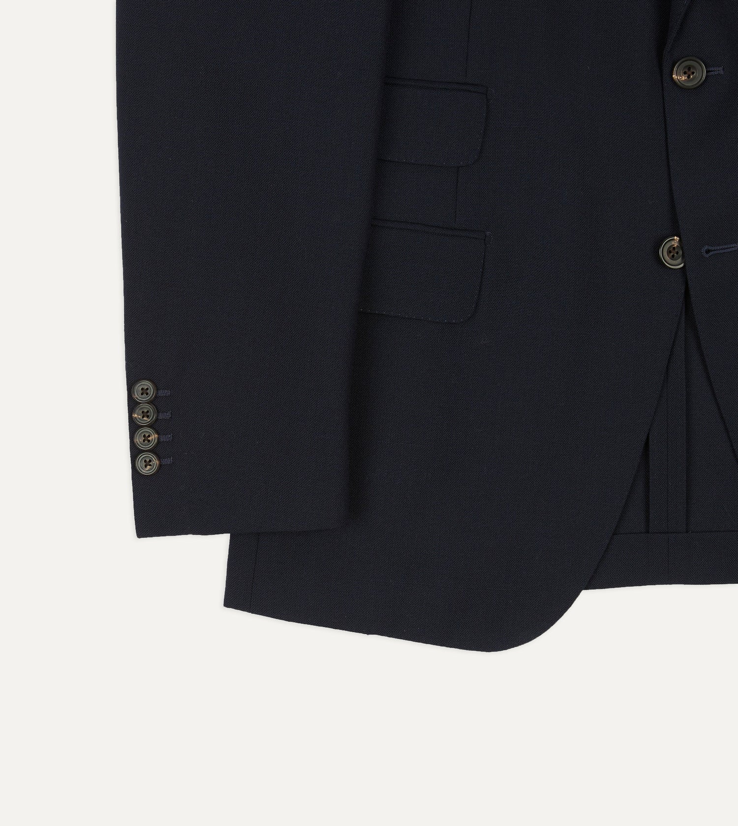 Dark Navy Fresco® Wool Tailored Jacket
