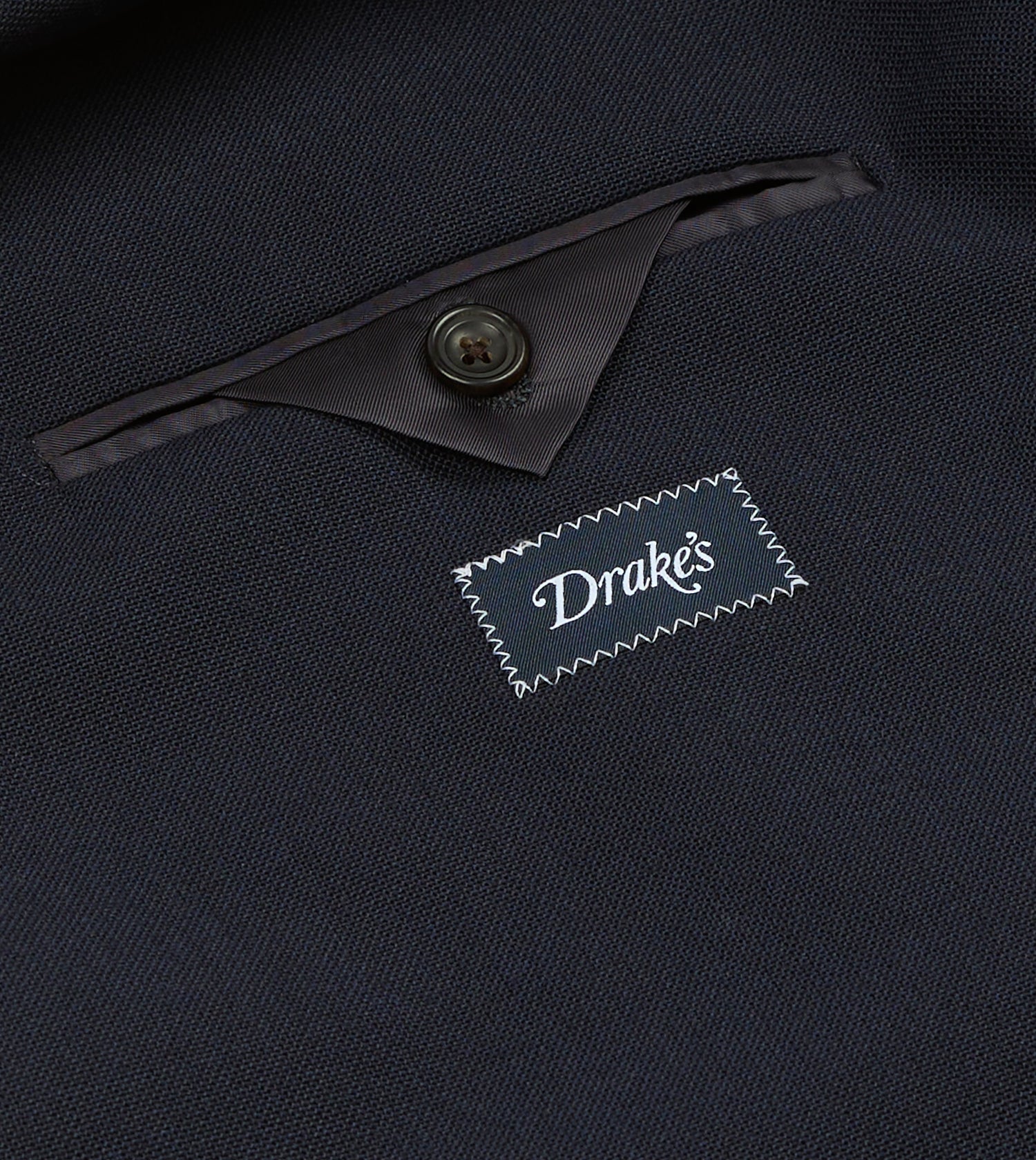 Dark Navy Fresco® Wool Tailored Jacket