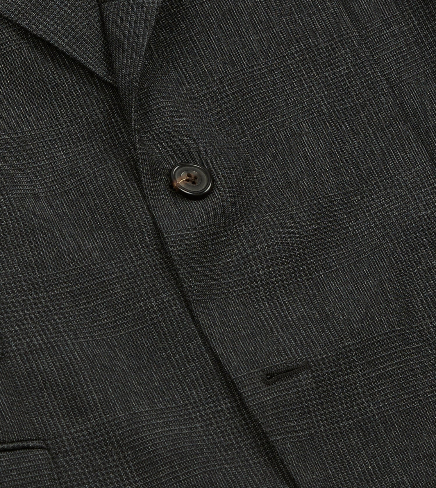 Grey Prince of Wales Check Fresco® Wool Tailored Jacket