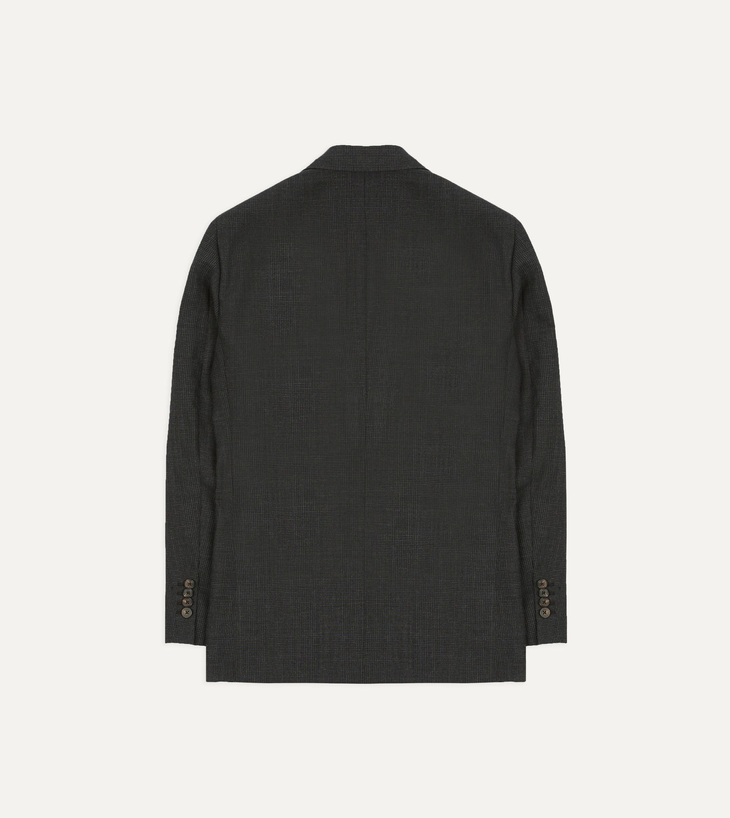 Grey Prince of Wales Check Fresco® Wool Tailored Jacket