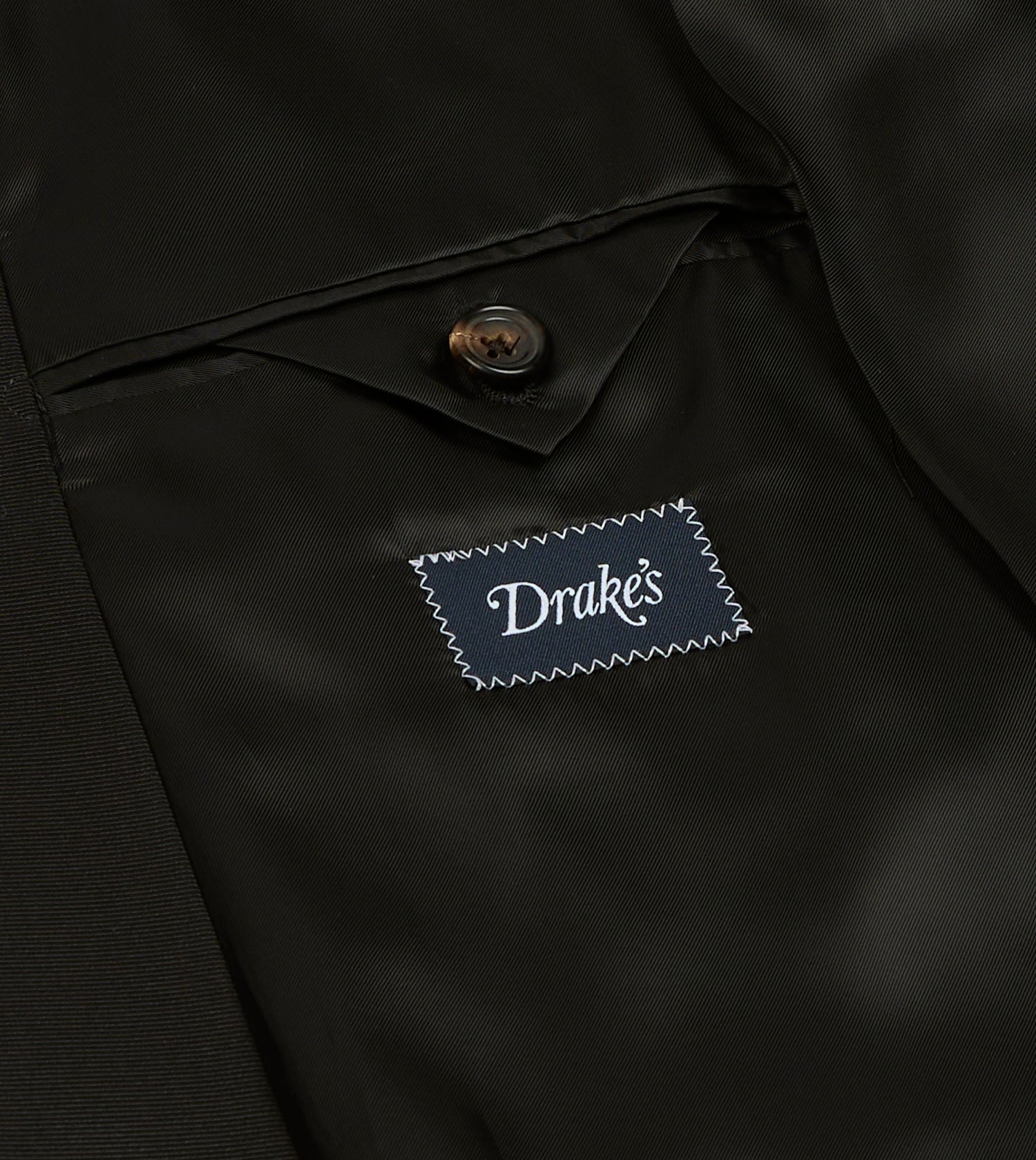 Black Barathea Wool Dinner Jacket