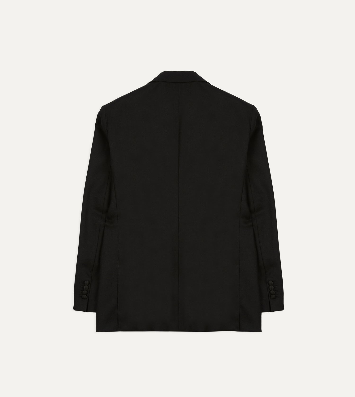 Black Barathea Wool Dinner Jacket