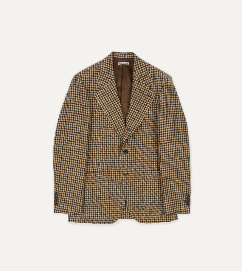 Brown Gun Club Check Tweed Blazer