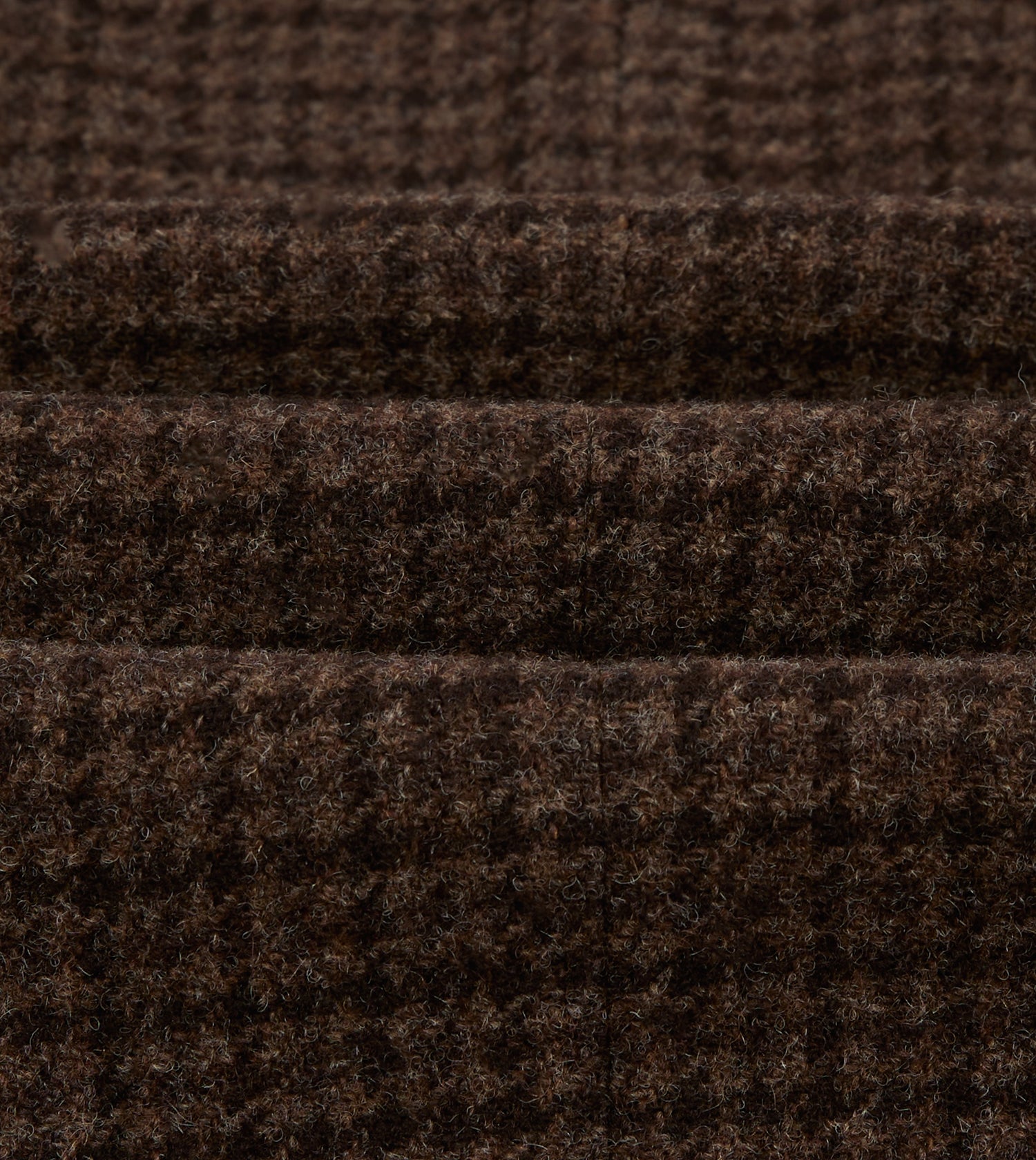 Brown Houndstooth Check Tweed Blazer