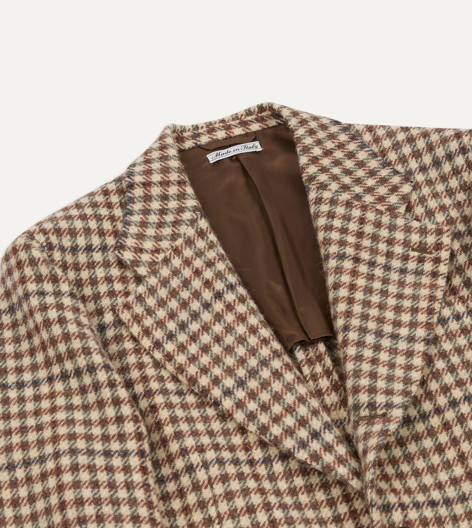 Ecru Gun Club Check Tweed Blazer