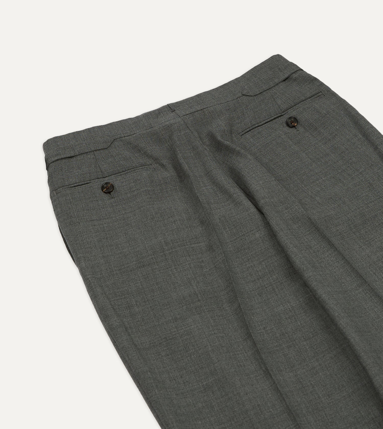 Light Grey Fresco Lite® Single Pleat Trouser