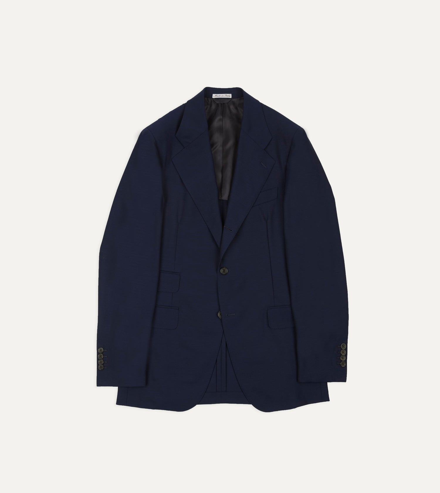 Light Navy Fresco Lite® Wool Tailored Jacket