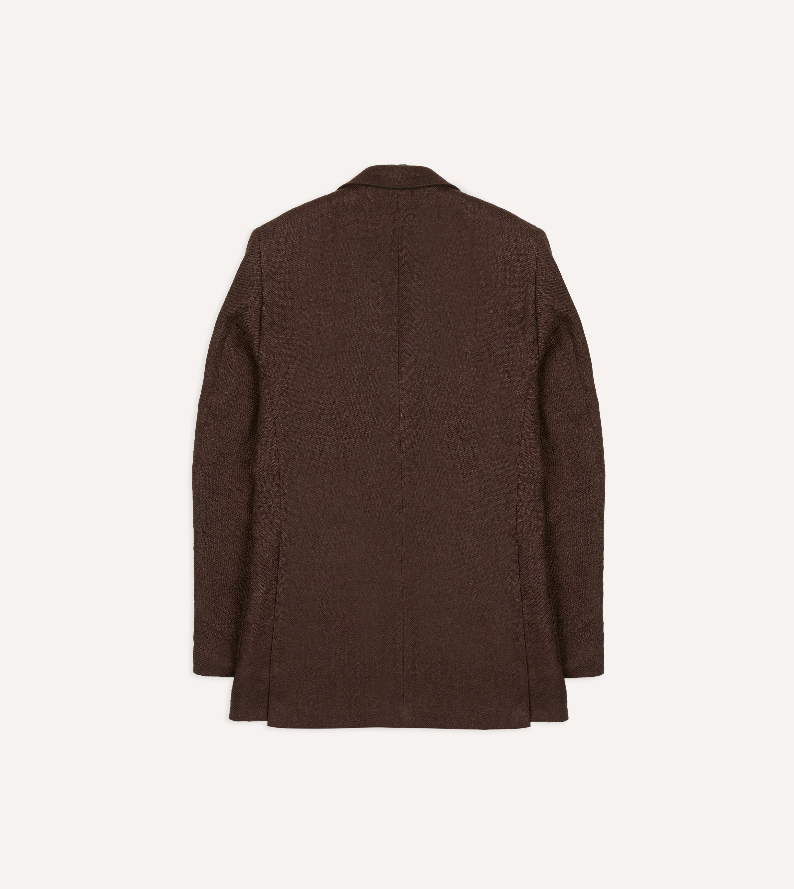 Brown Linen Blazer
