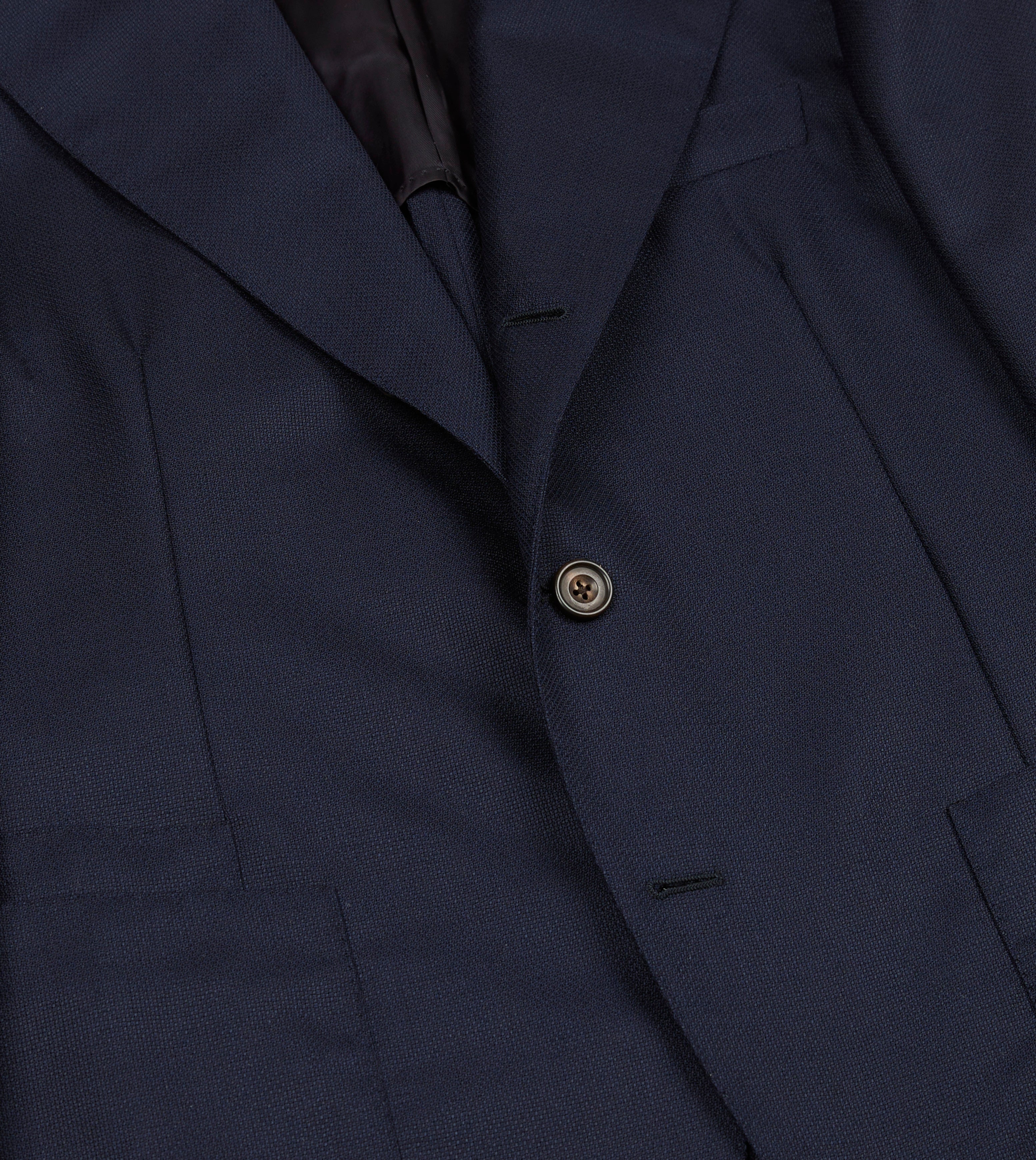 Navy Wool Hopsack Travel Blazer – Drakes US