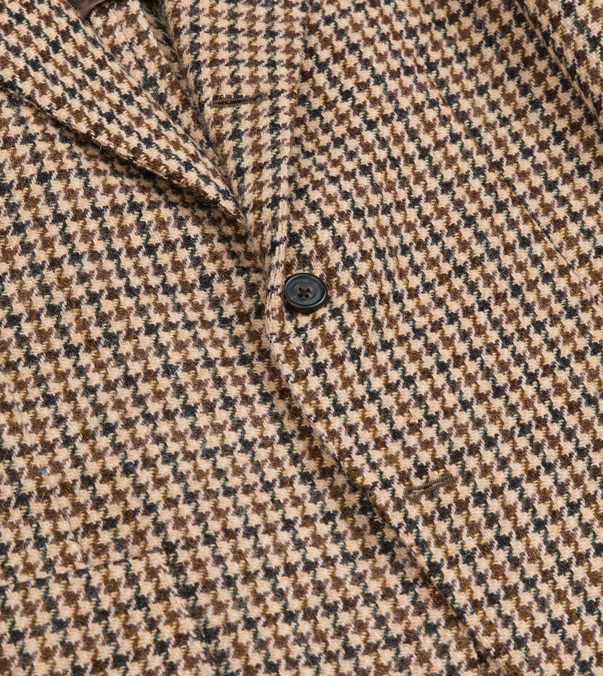 Brown and Ecru Houndstooth Harris Tweed® Blazer