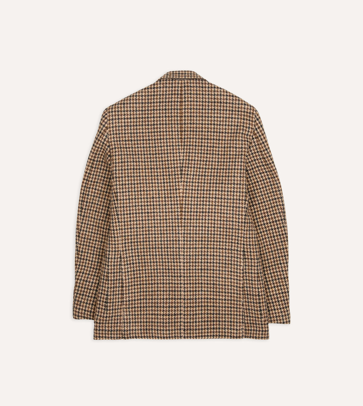 Brown and Ecru Houndstooth Harris Tweed® Blazer
