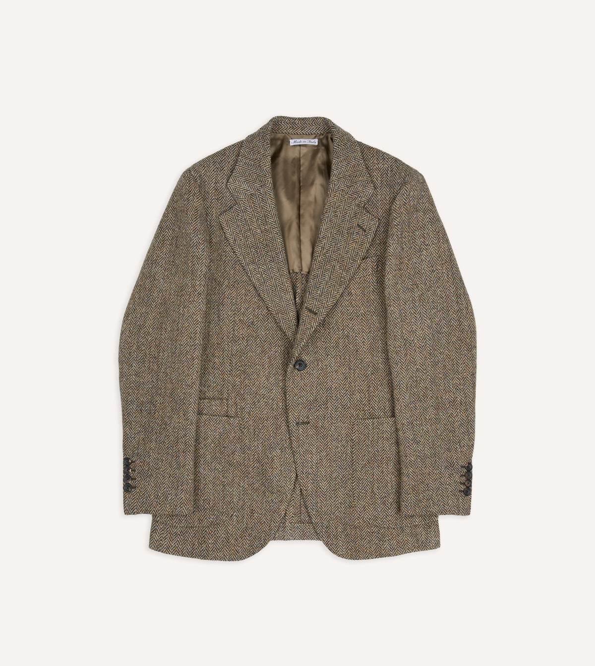 Green Herringbone Harris Tweed® Blazer