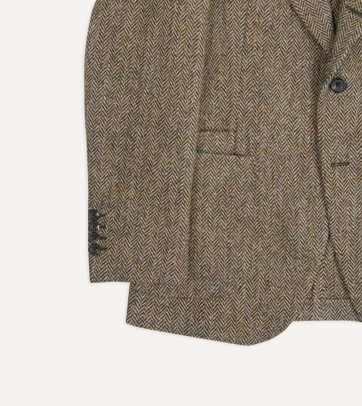 Green Herringbone Harris Tweed® Blazer