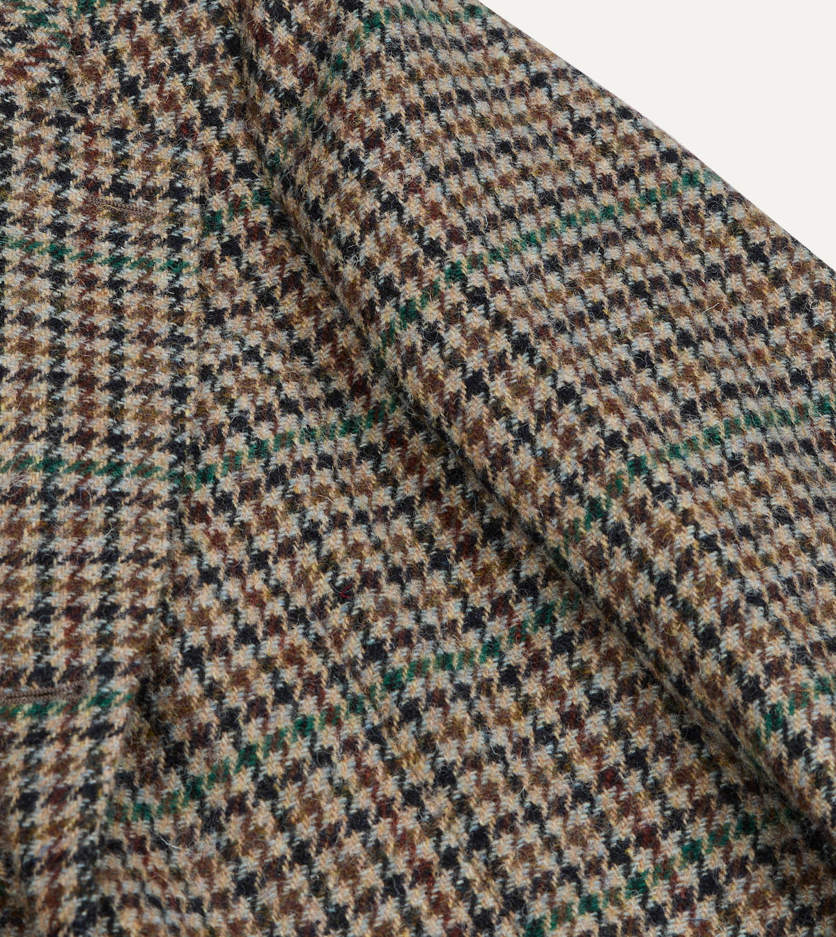 Brown and Green Houndstooth Harris Tweed® Blazer
