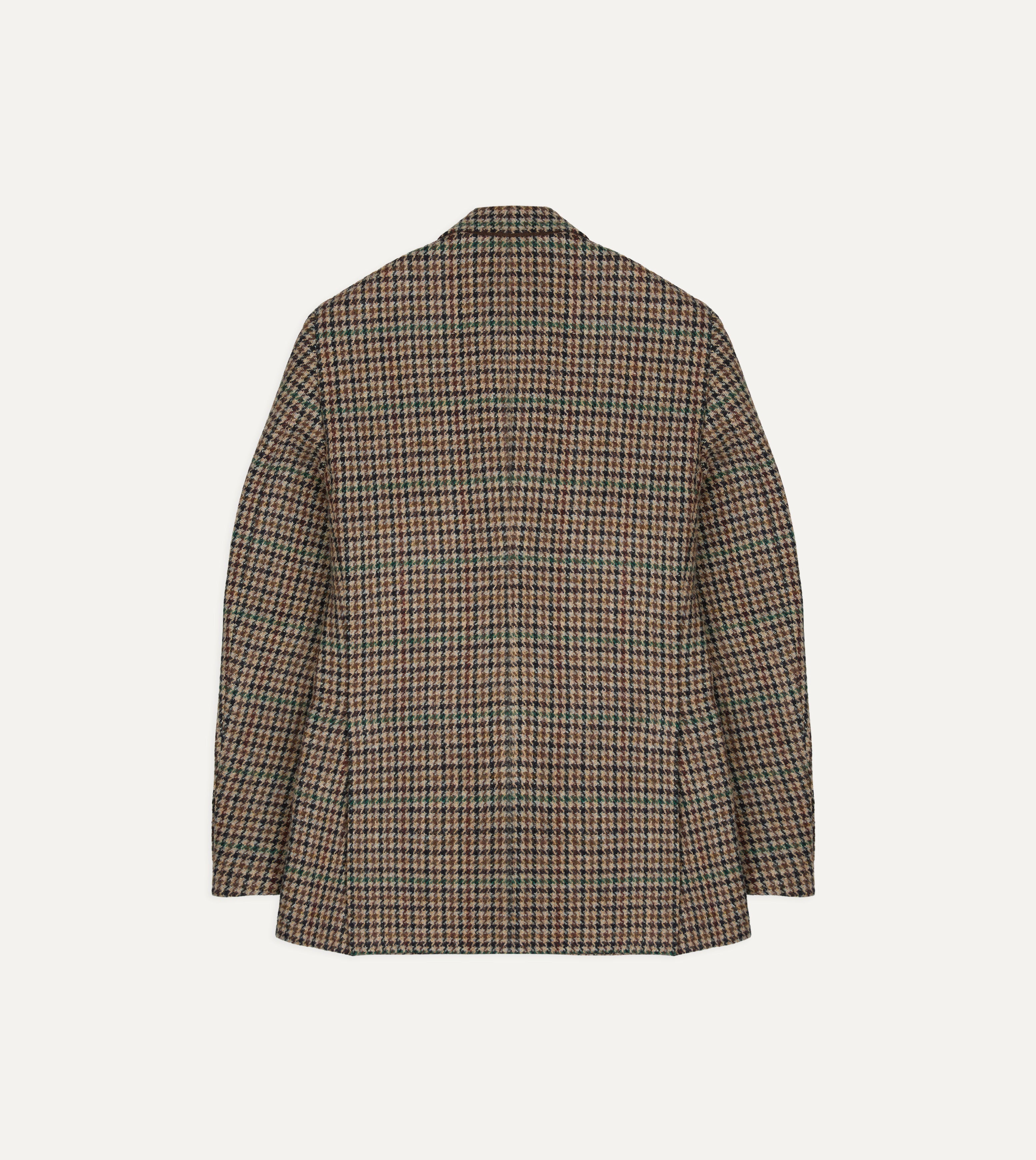 Brown and Green Houndstooth Harris Tweed® Blazer