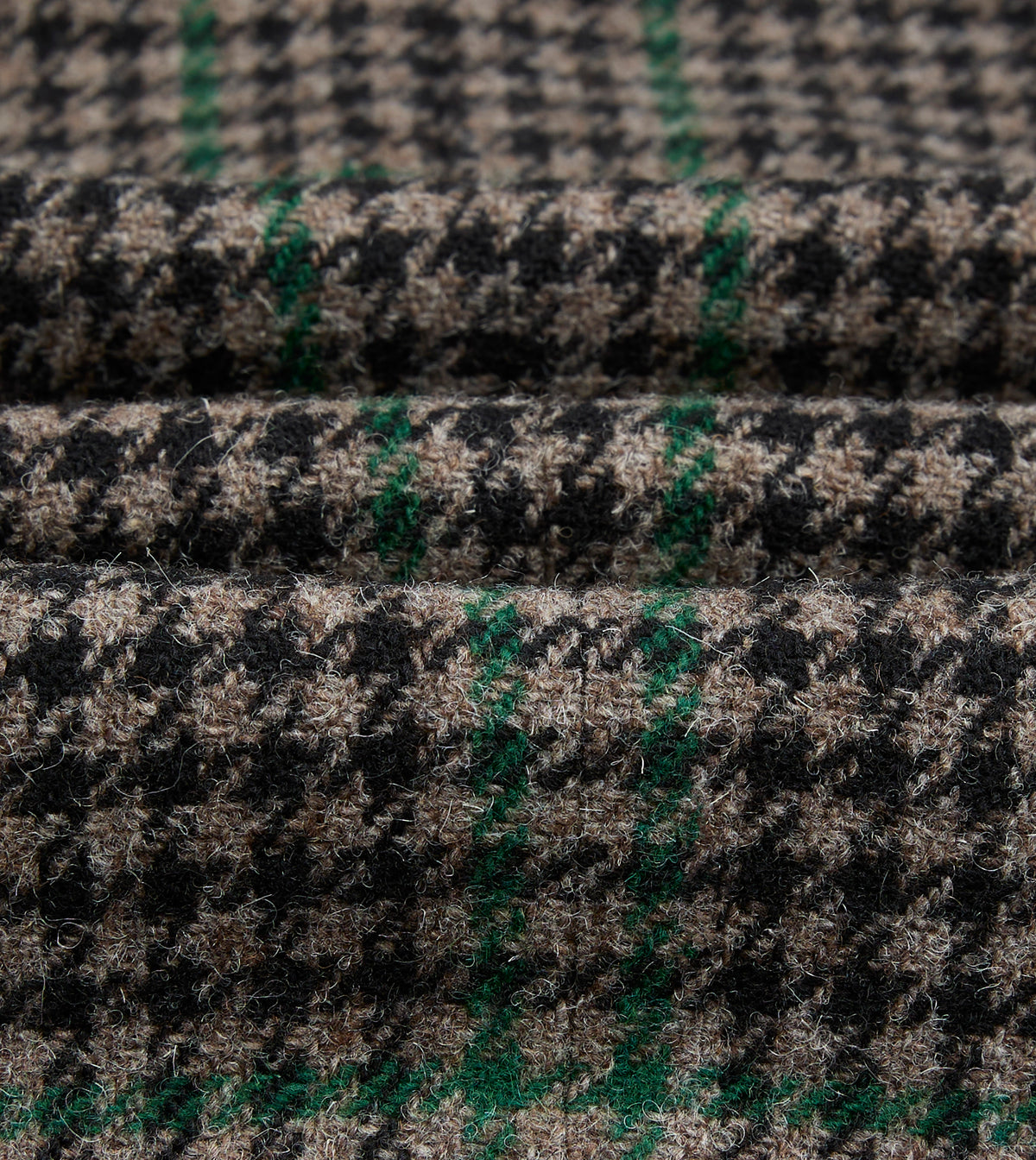 Dark Brown and Green Houndstooth Harris Tweed® Blazer