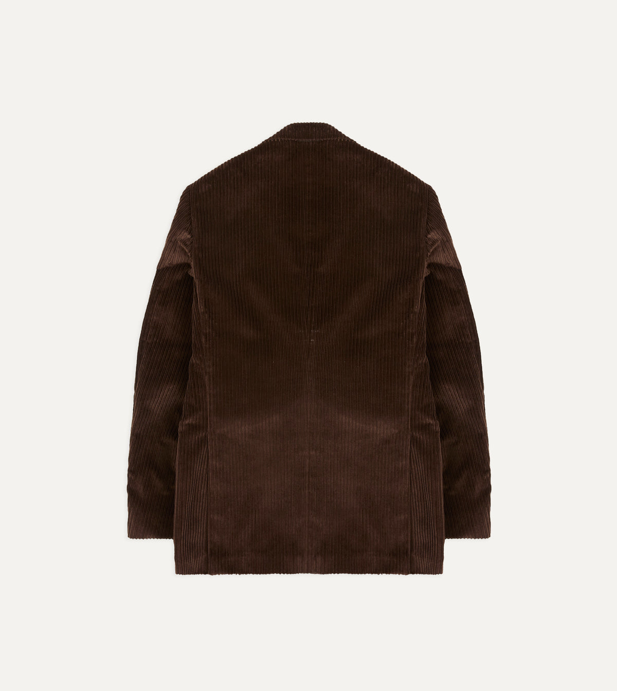 Brown Cotton Corduroy Tailored Jacket