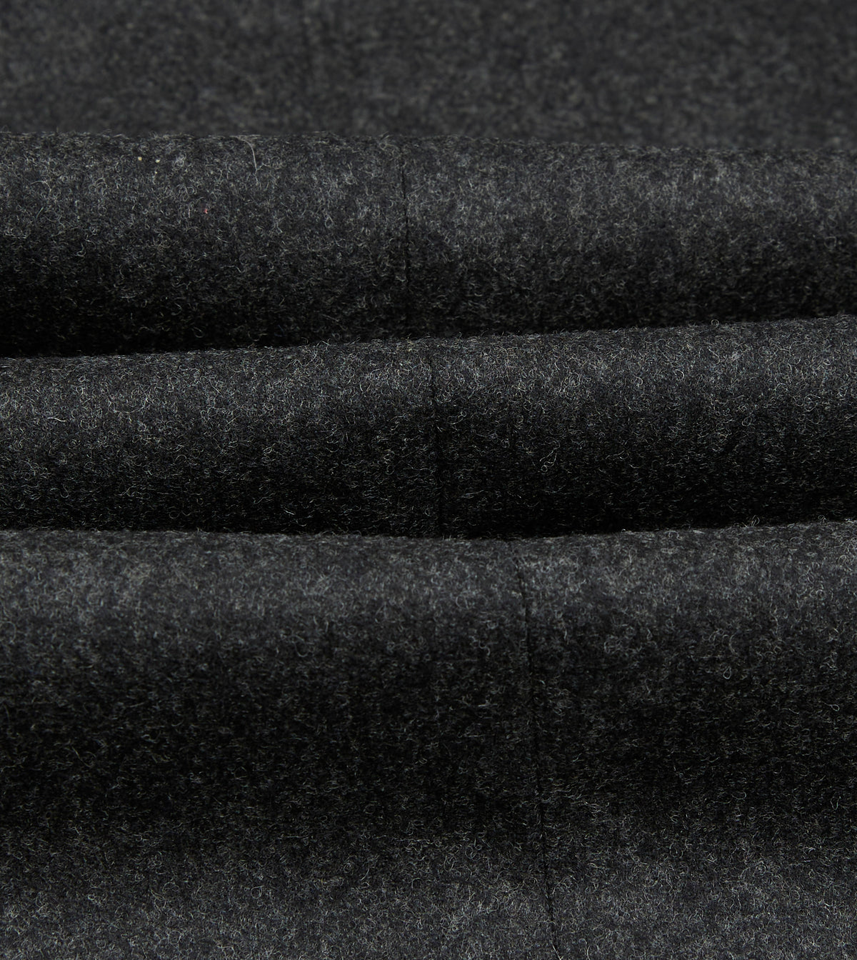 Charcoal Wool Flannel Tailored Jacket