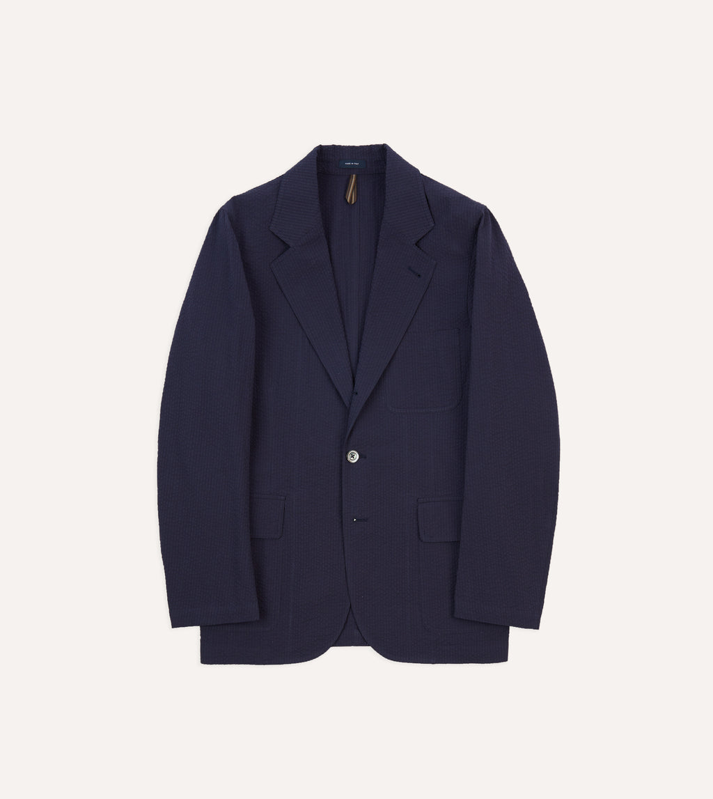 Navy Seersucker Games Blazer Mk. I – Drakes US