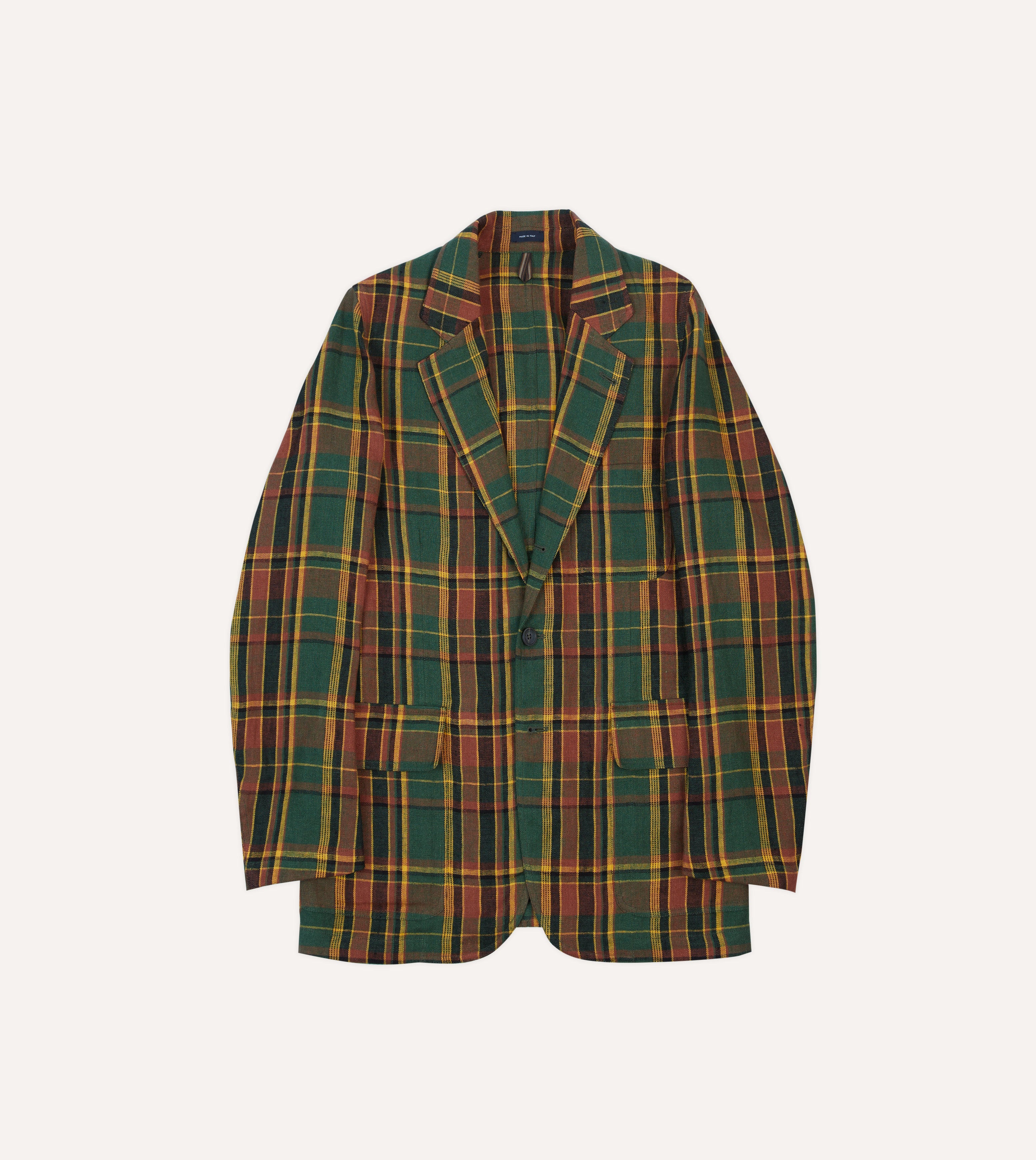 Green Linen Madras Check Games Blazer Mk. I
