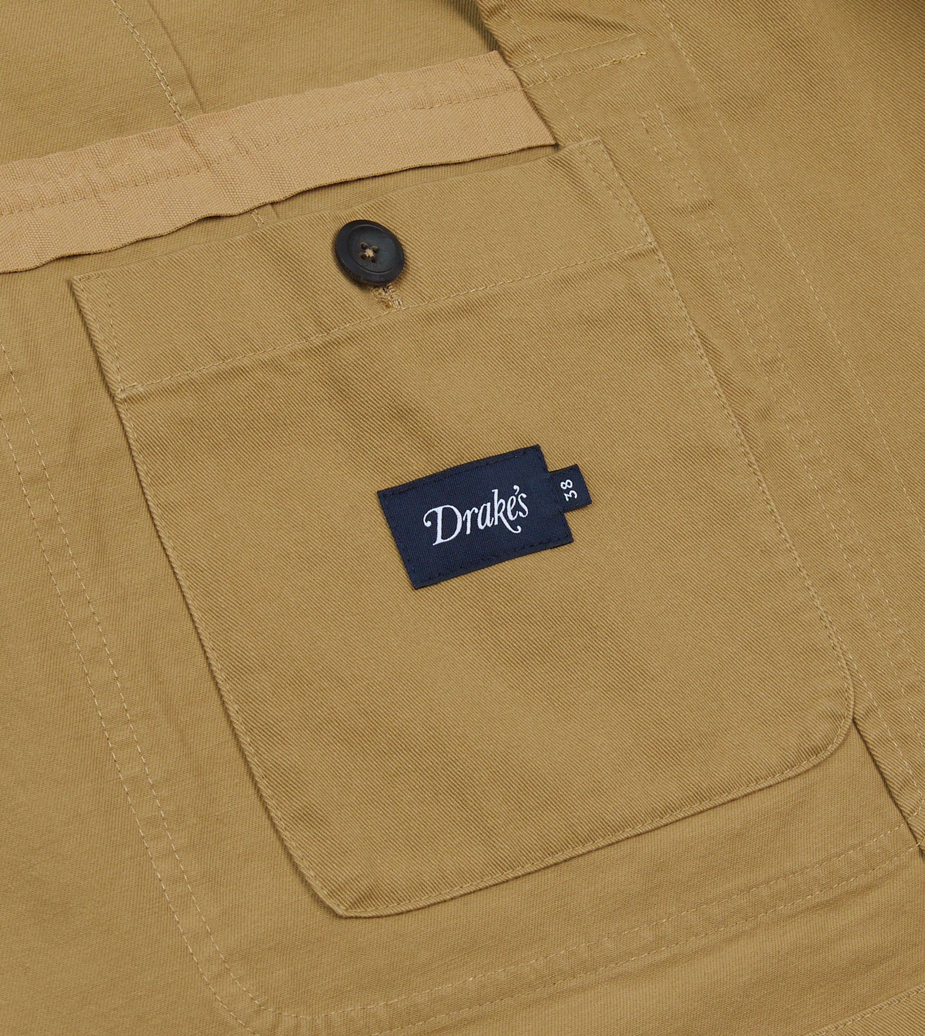 Sand Vintage Wash Cotton Games Blazer Mk. I – Drakes US