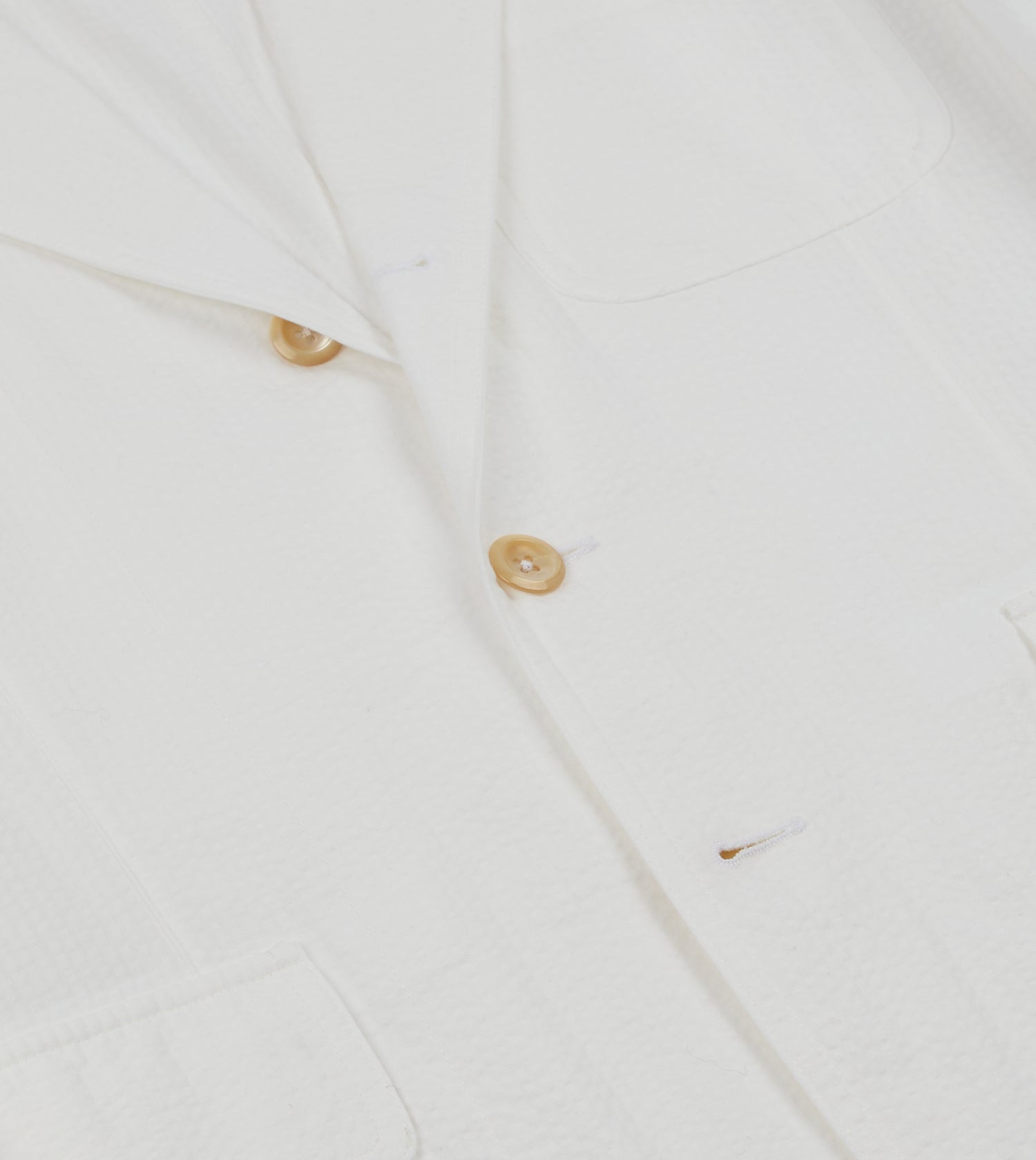 Michael McGregor for Drake’s White Seersucker Games Blazer Mk. I