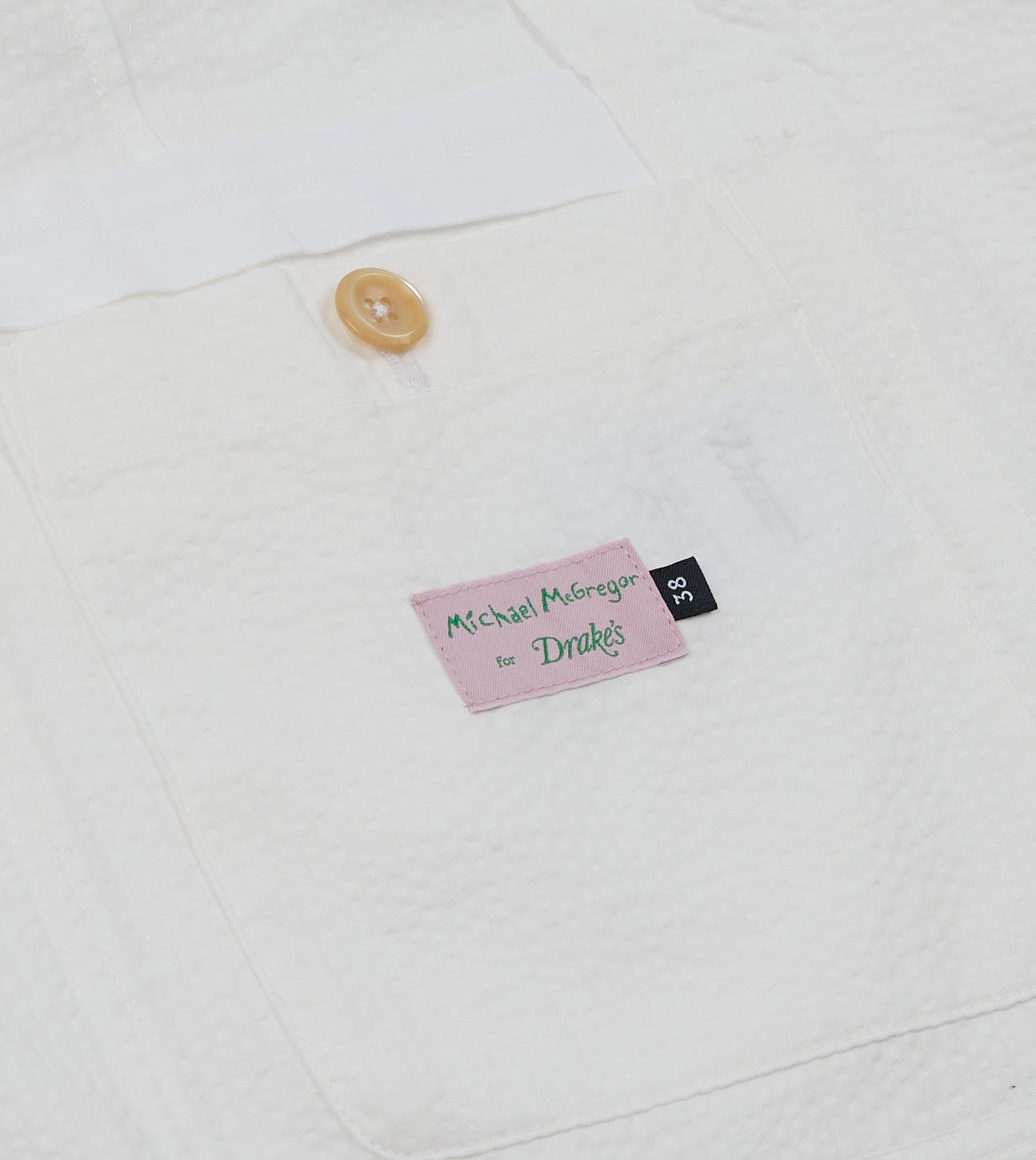 Michael McGregor for Drake’s White Seersucker Games Blazer Mk. I