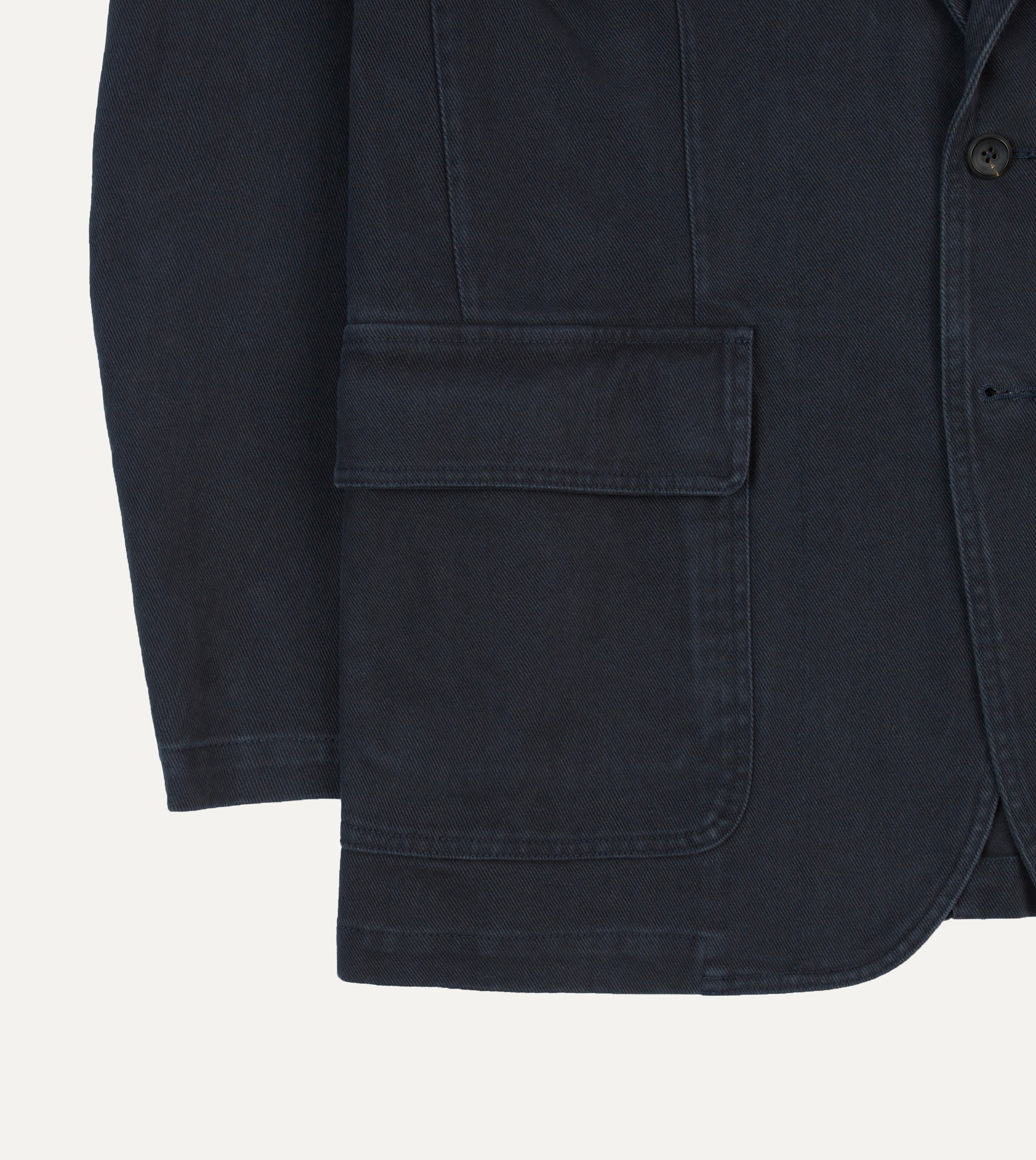 Dark Navy Heavy Cotton Twill Games Blazer Mk. I – Drakes US