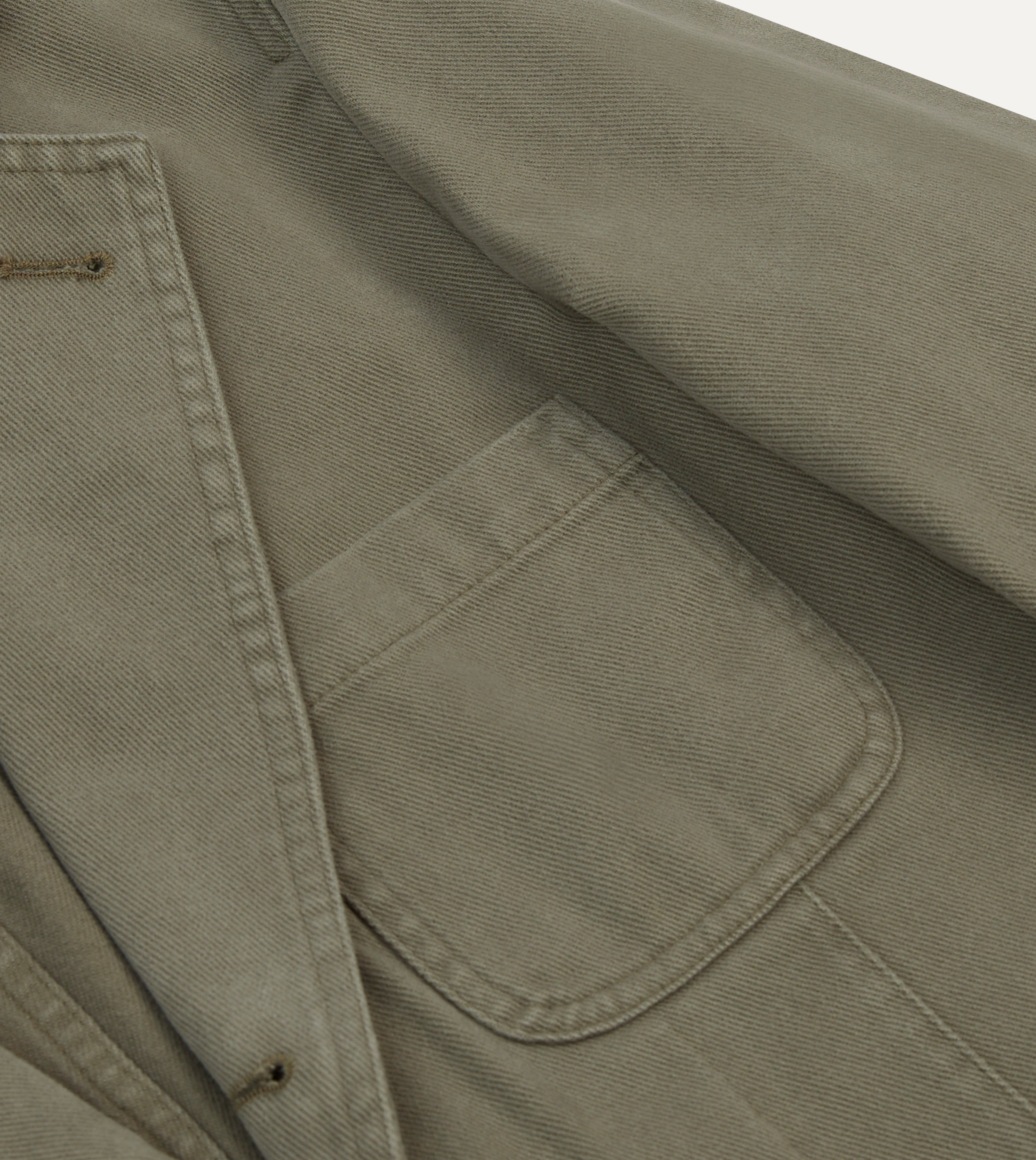 Khaki Heavy Cotton Twill Games Blazer Mk. I – Drakes US