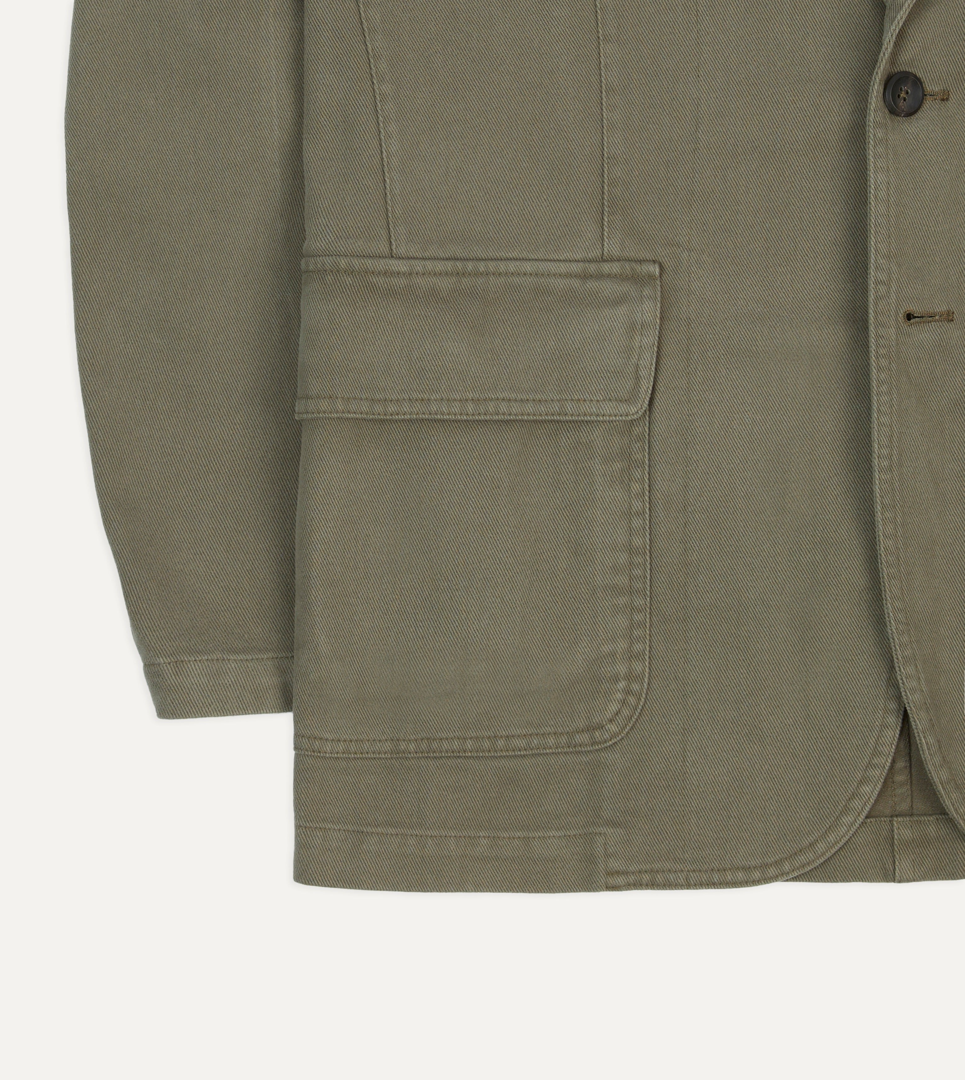 Khaki Heavy Cotton Twill Games Blazer Mk. I – Drakes US