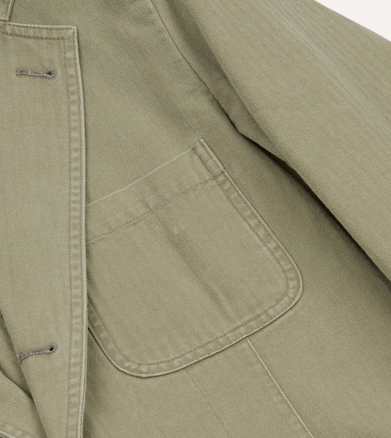 Olive Herringbone Twill Cotton Games Blazer Mk. I
