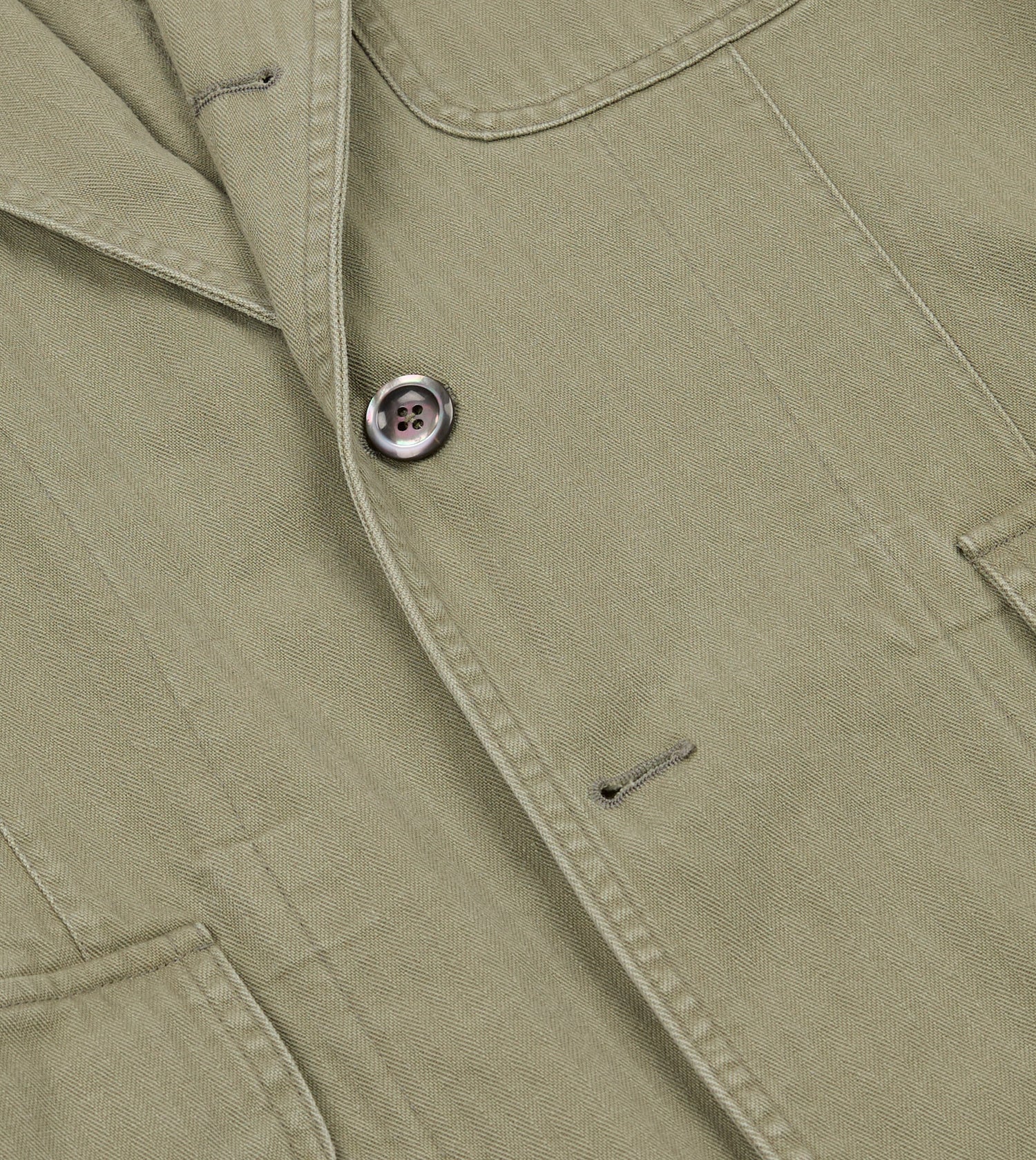 Olive Herringbone Twill Cotton Games Blazer Mk. I