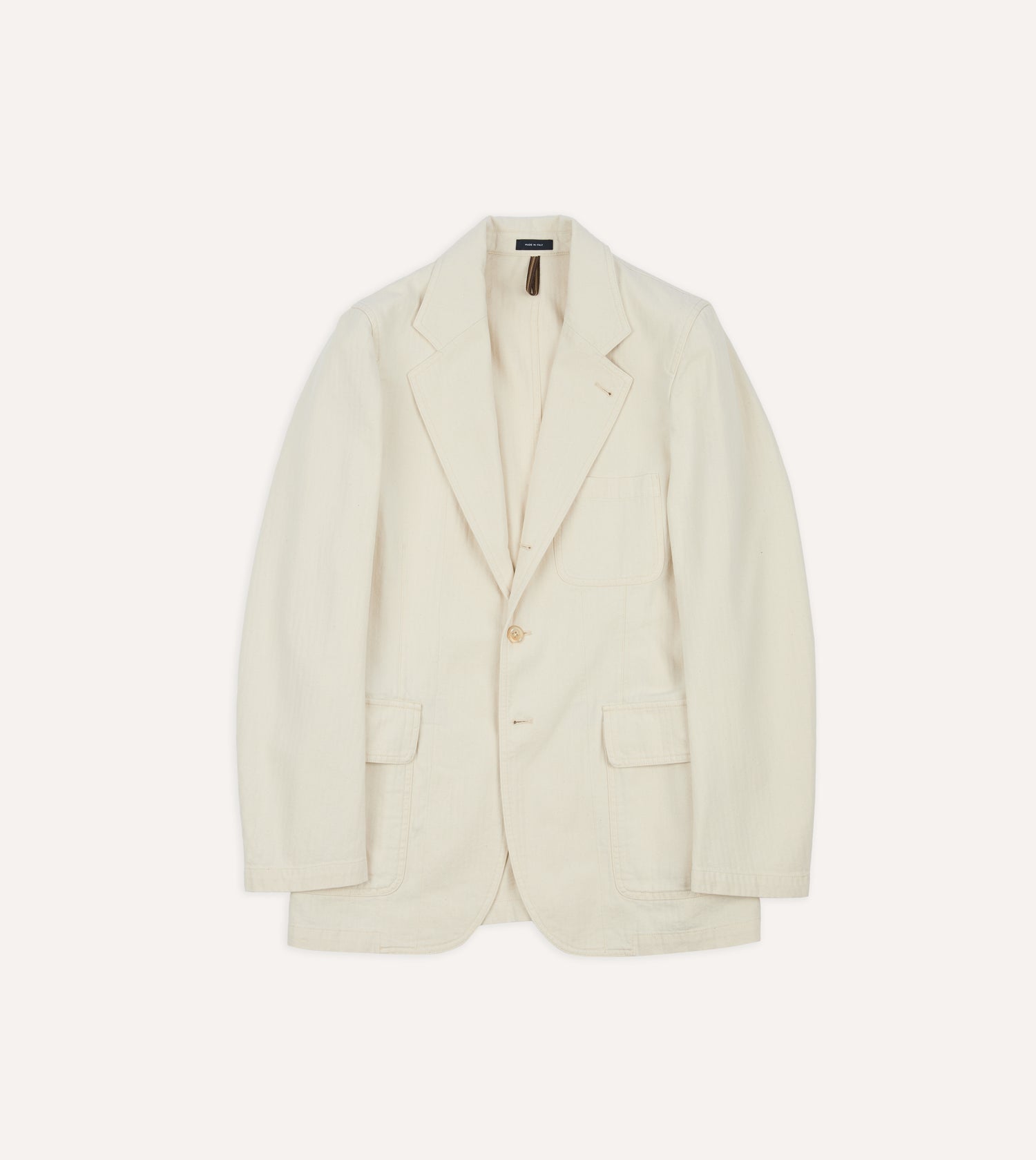 Ecru Herringbone Twill Cotton Games Blazer Mk. I