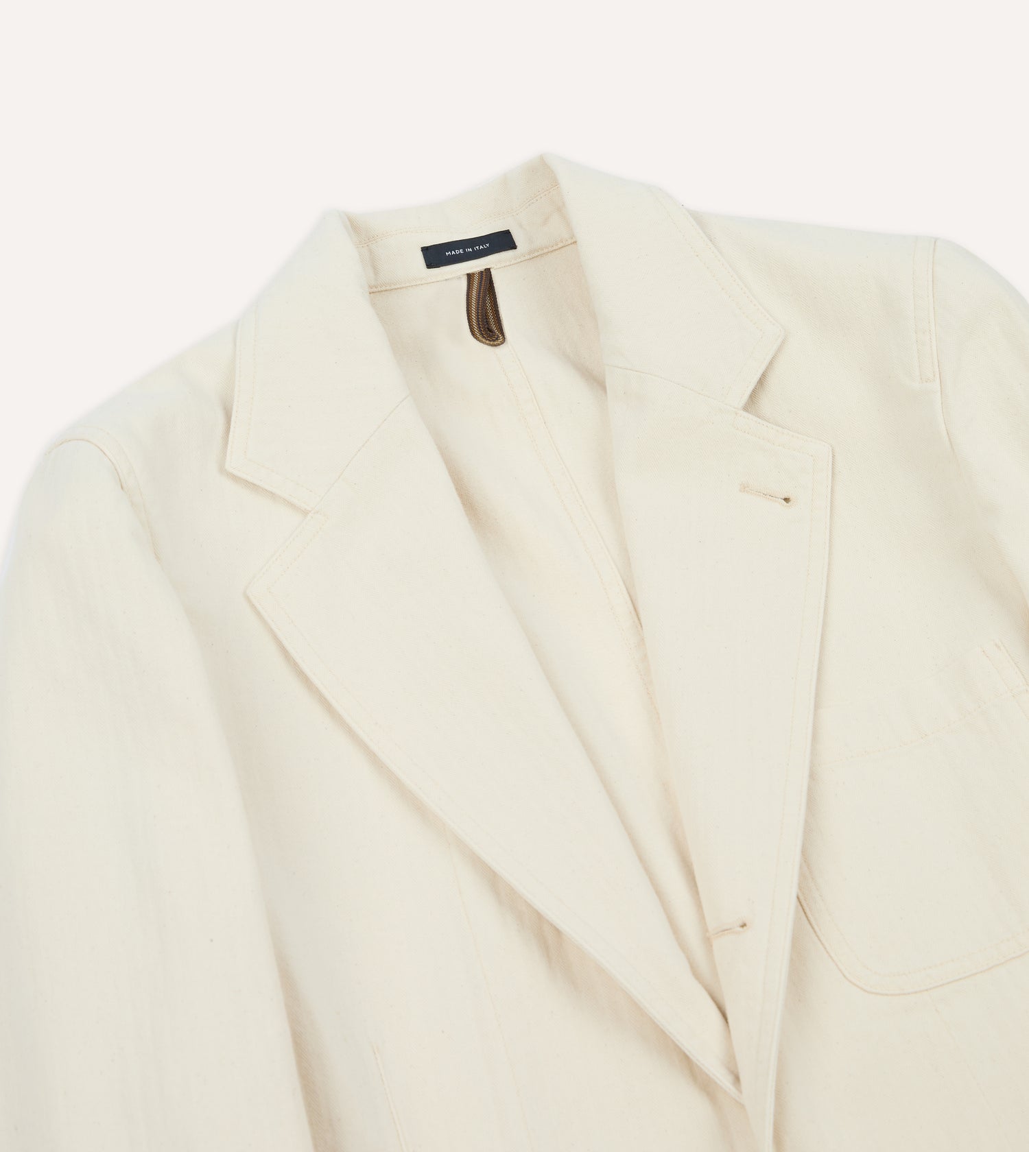 Ecru Herringbone Twill Cotton Games Blazer Mk. I