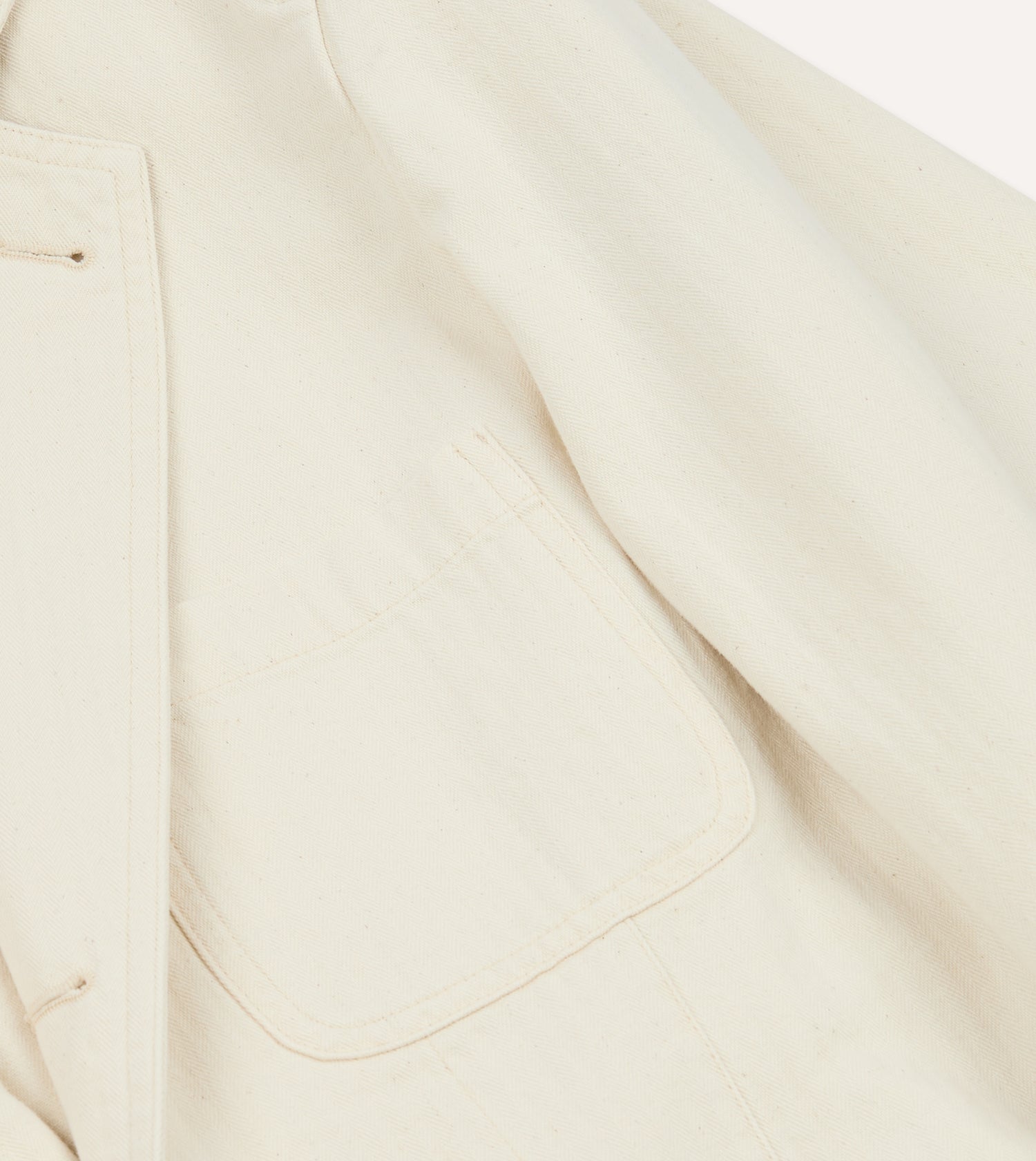 Ecru Herringbone Twill Cotton Games Blazer Mk. I