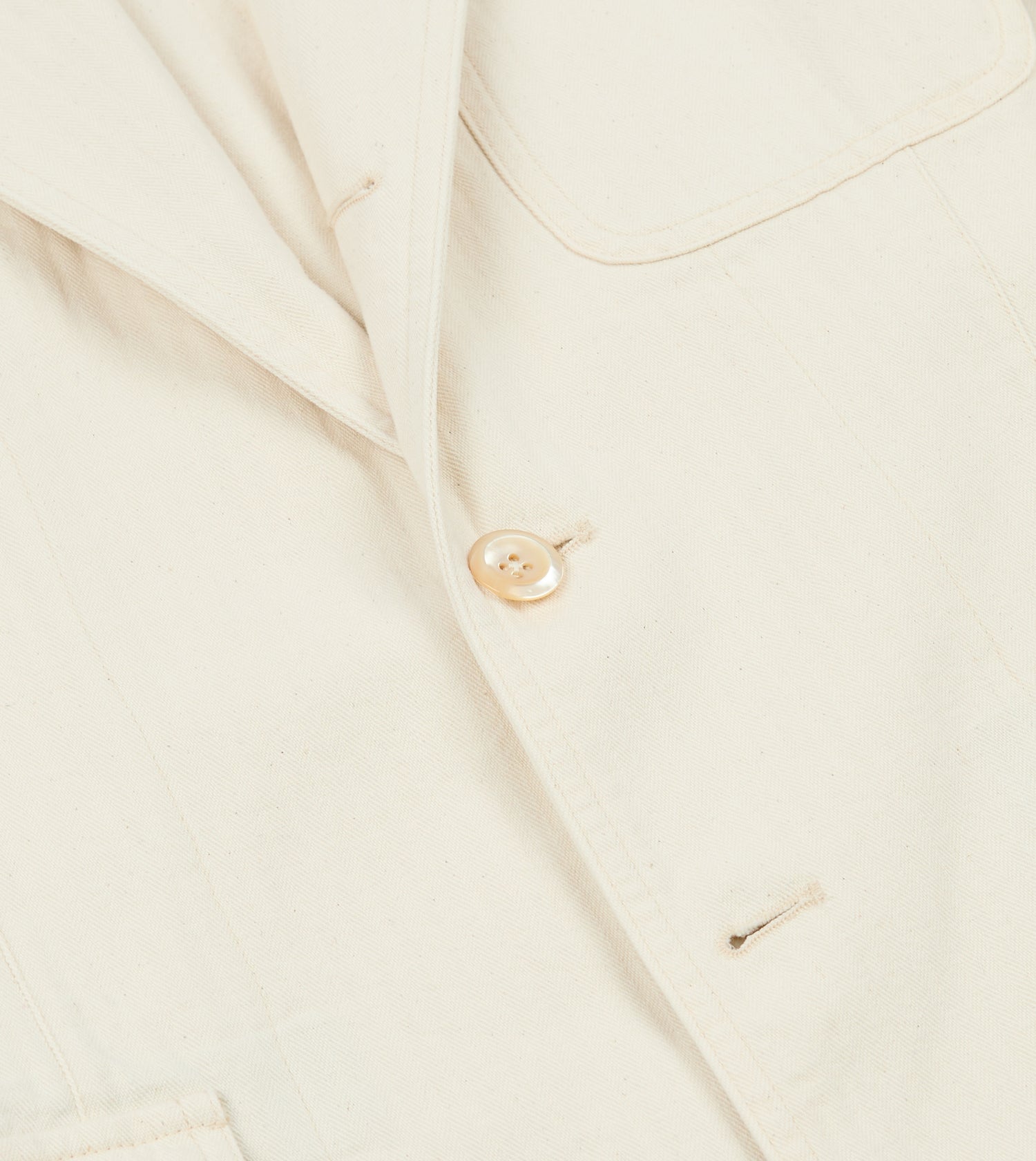 Ecru Herringbone Twill Cotton Games Blazer Mk. I