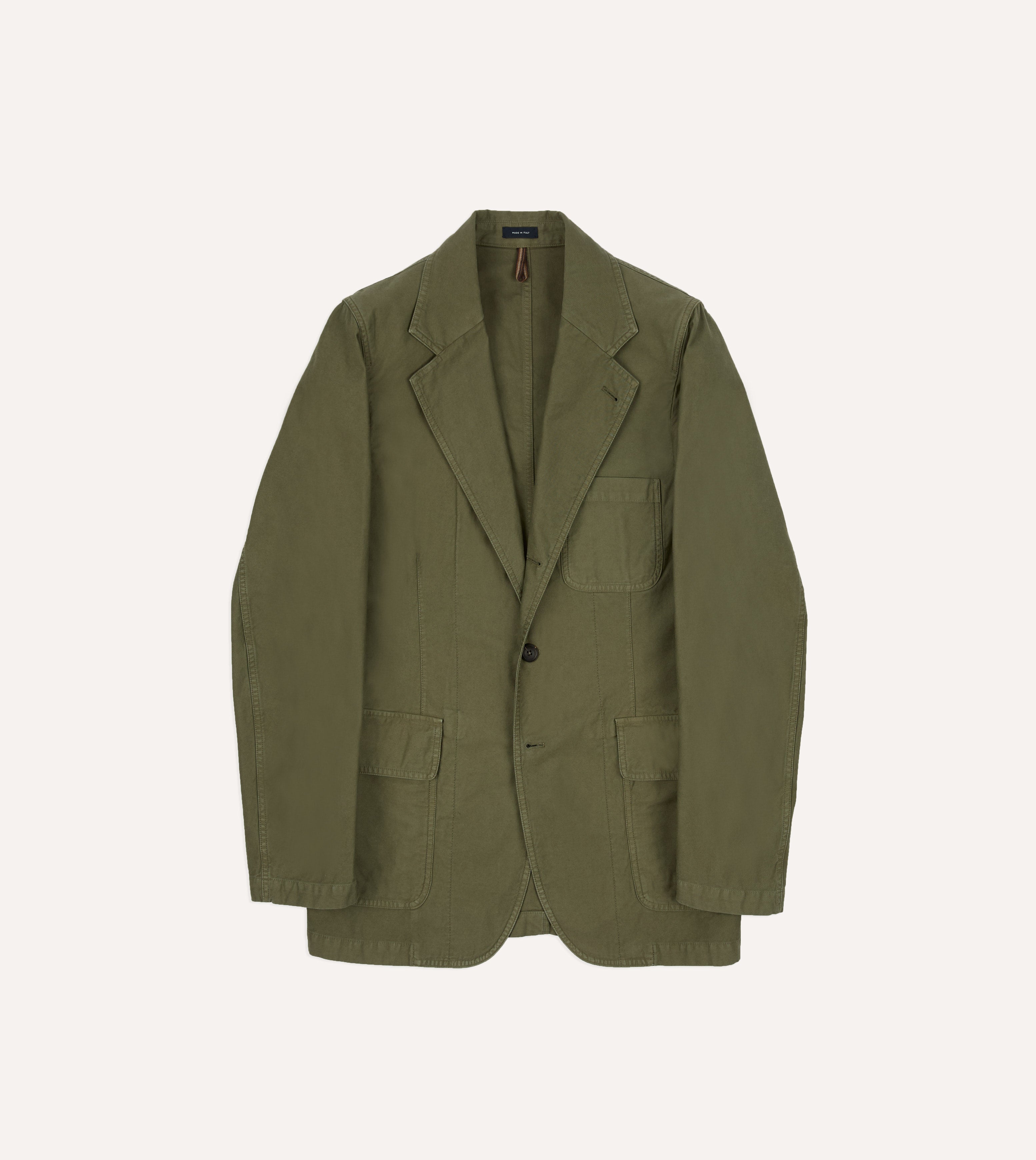 Olive Summer Moleskin Games Blazer Mk. I – Drakes US