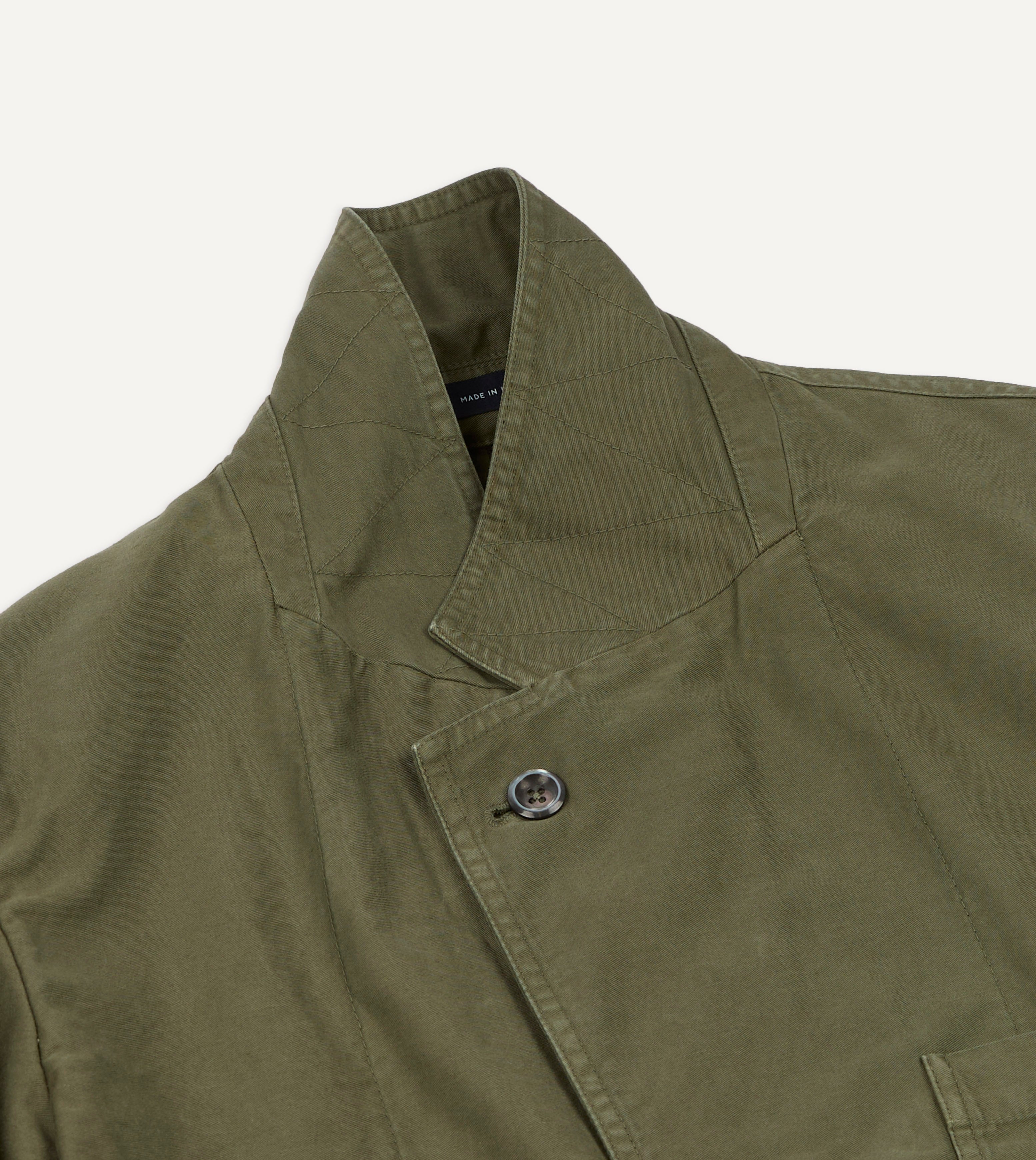 Olive Summer Moleskin Games Blazer Mk. I – Drakes US
