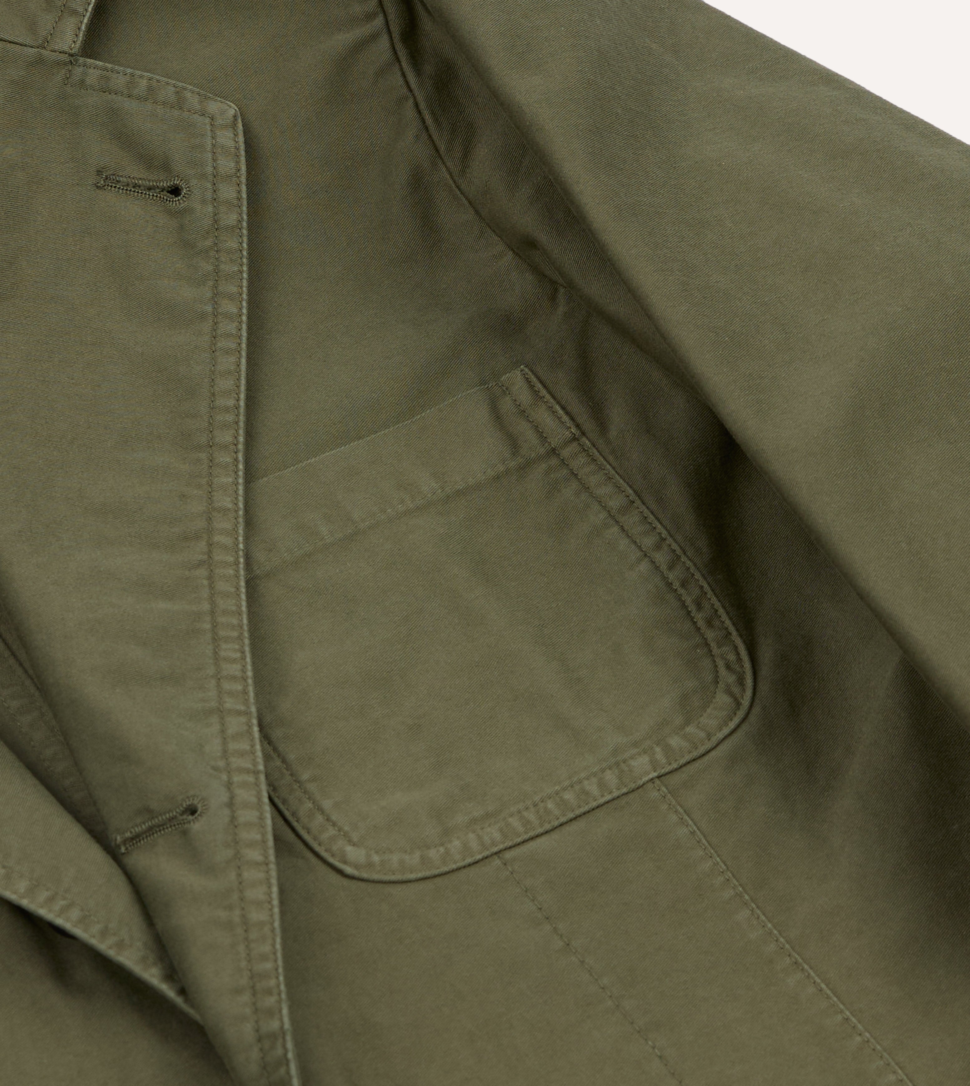 Olive Summer Moleskin Games Blazer Mk. I – Drakes US