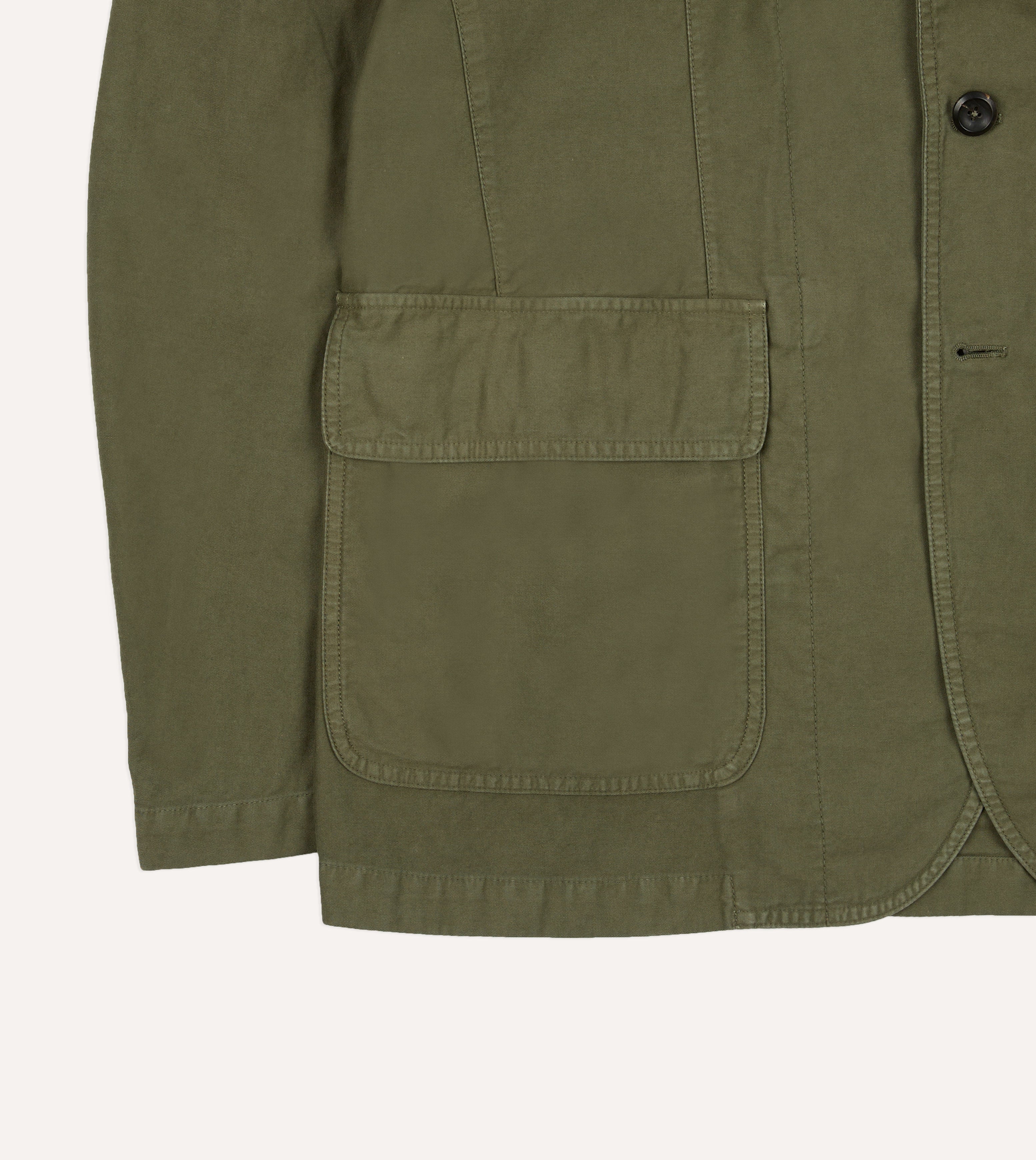 Olive Summer Moleskin Games Blazer Mk. I – Drakes US