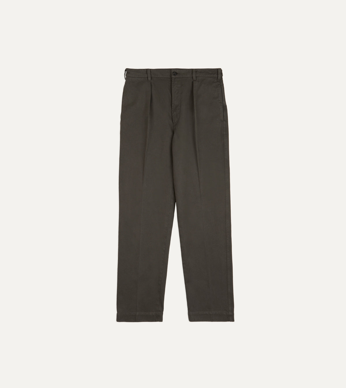 Grey Moleskin Twill Games Trousers