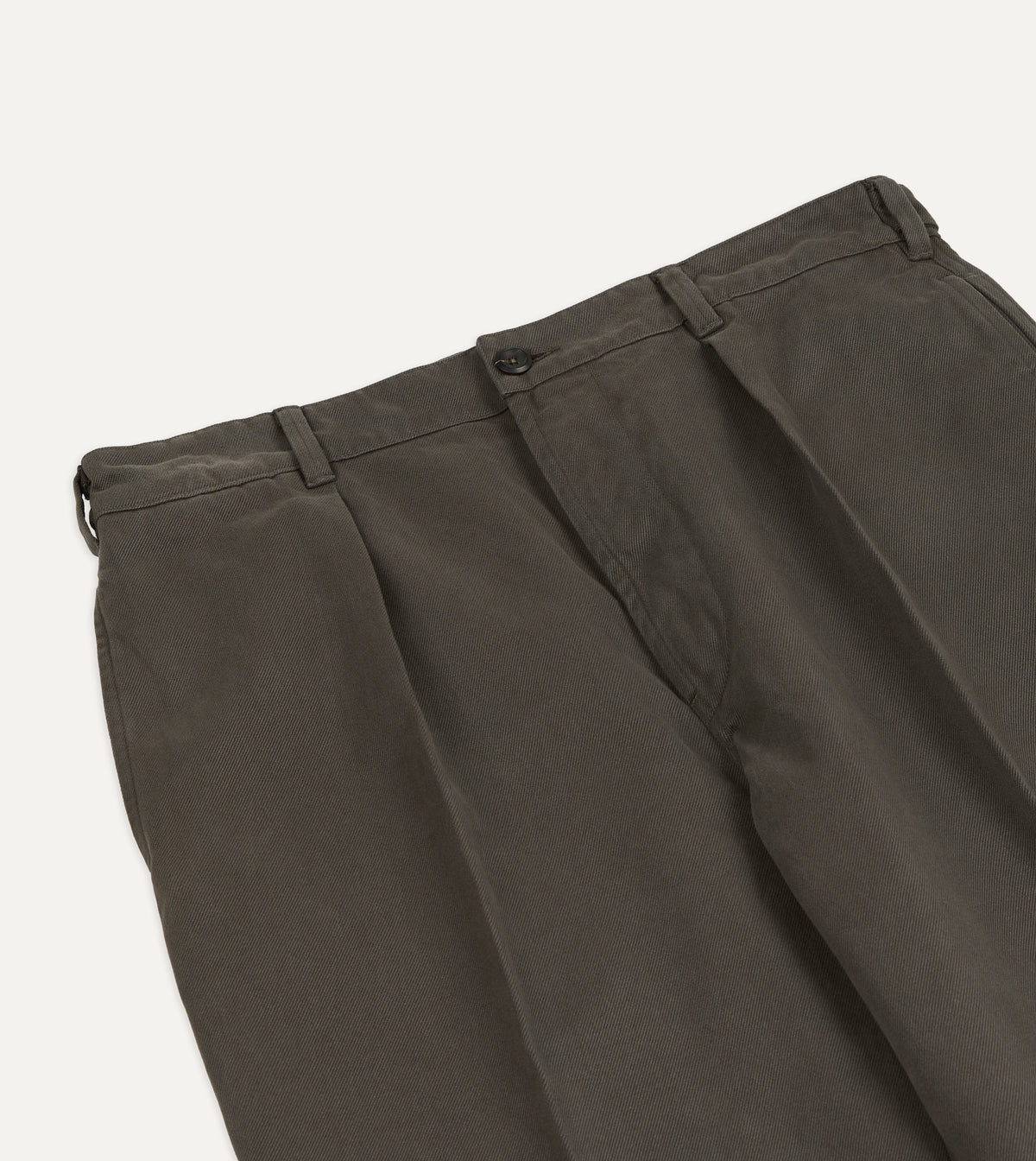 Grey Moleskin Twill Games Trousers