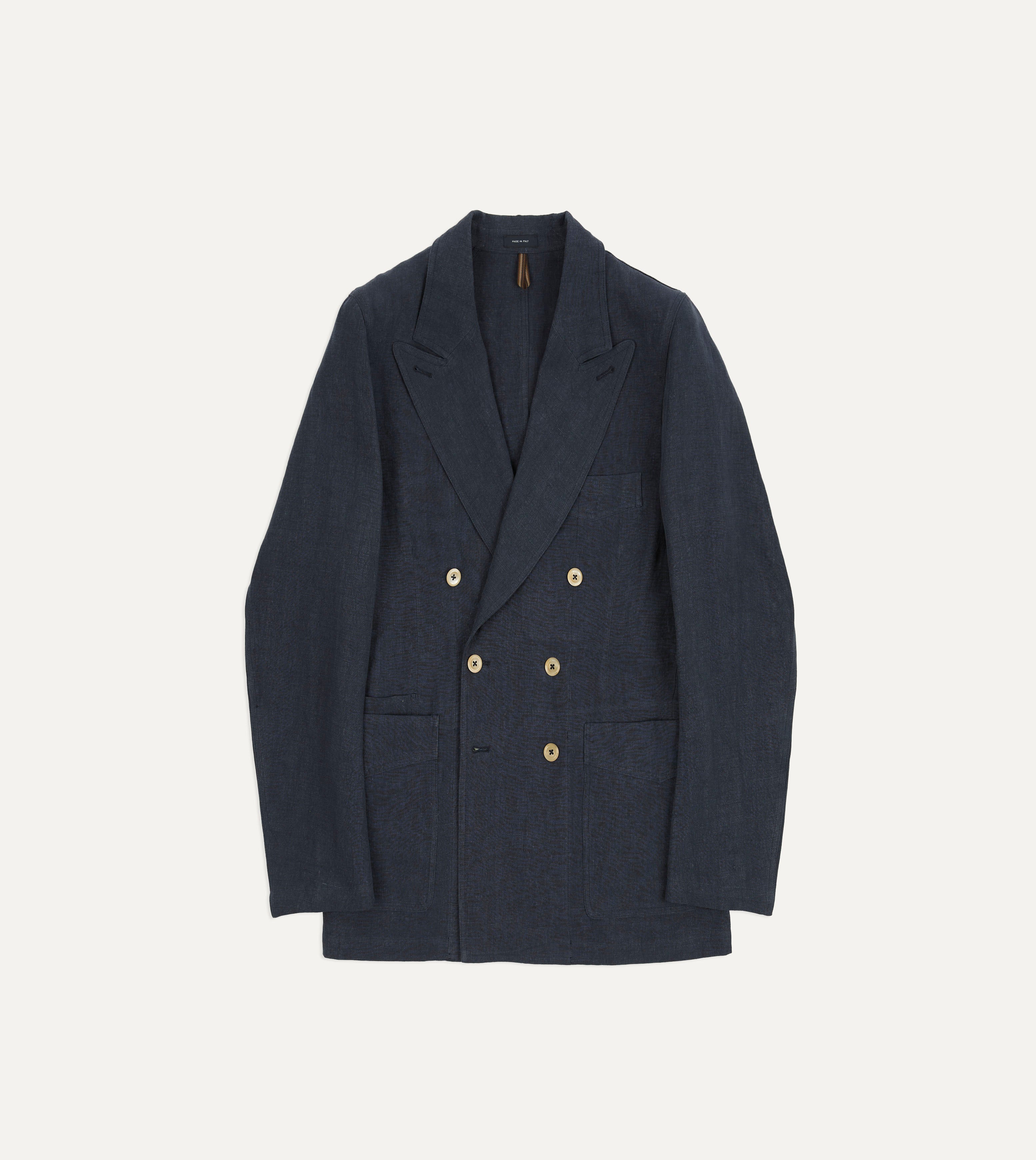 Navy Linen Games Blazer Mk. III – Drakes US
