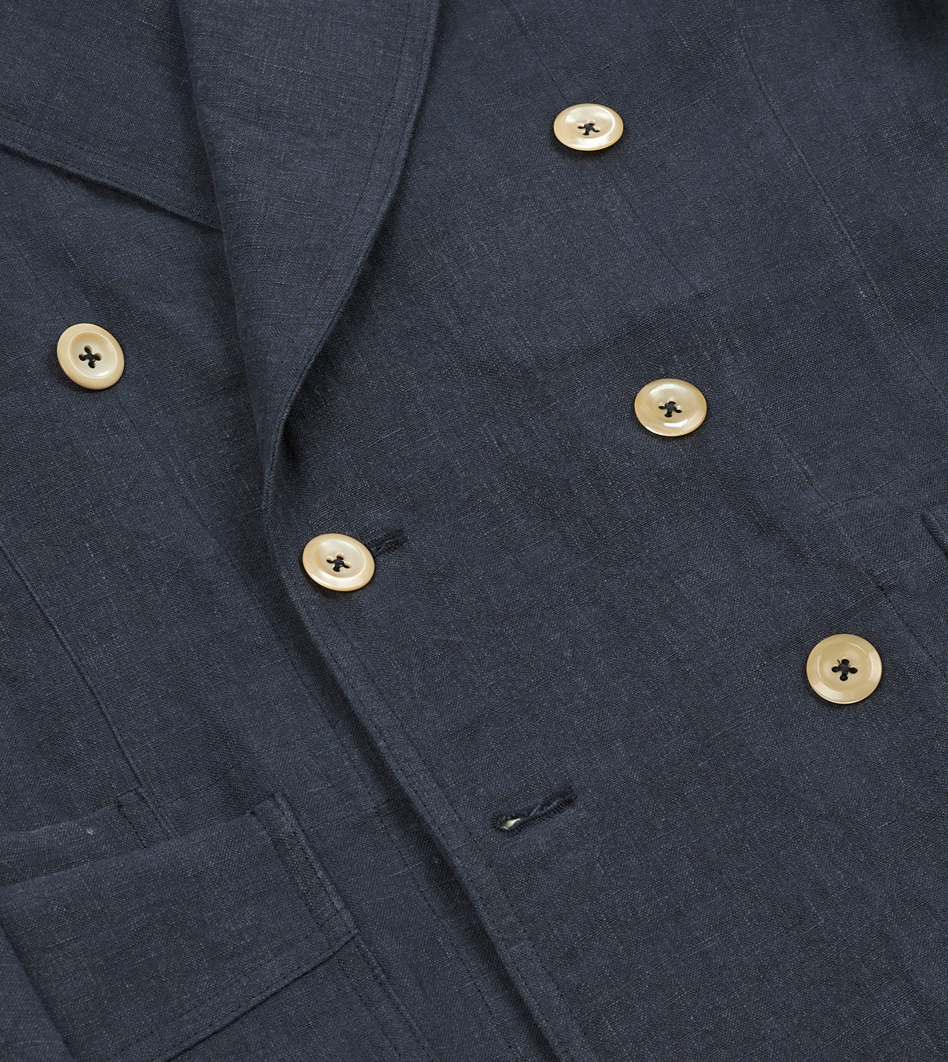 Navy Linen Games Blazer Mk. III – Drakes US