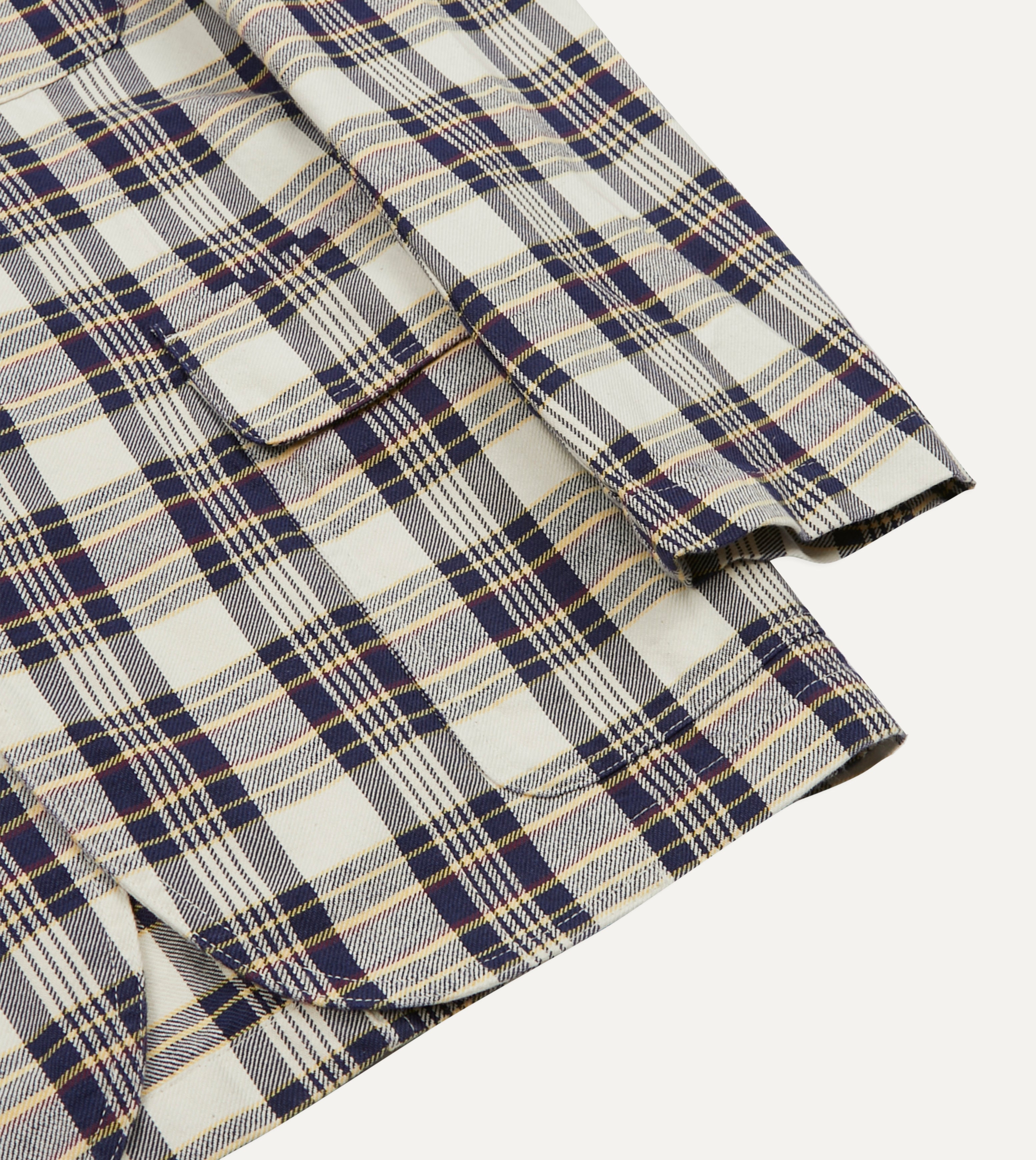 Navy Madras Check Games Blazer Mk. IV – Drakes US